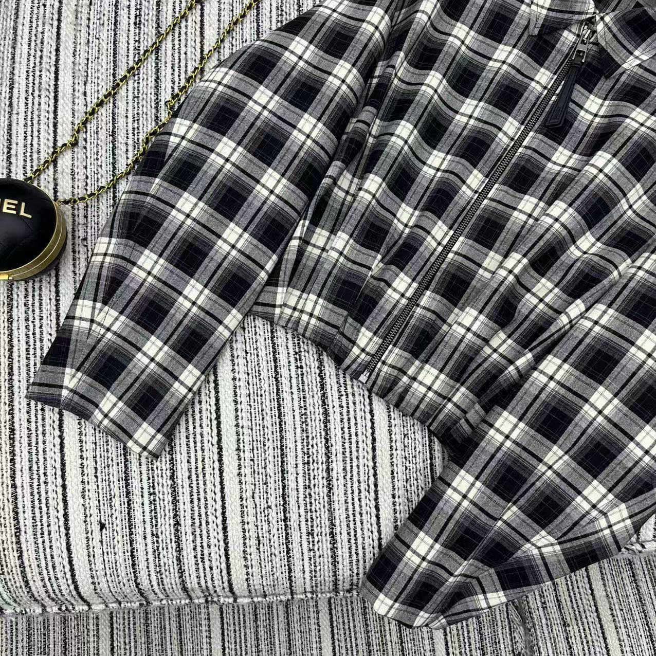 [TOP] LOEWE Jacket + Skirt Set - Black and White