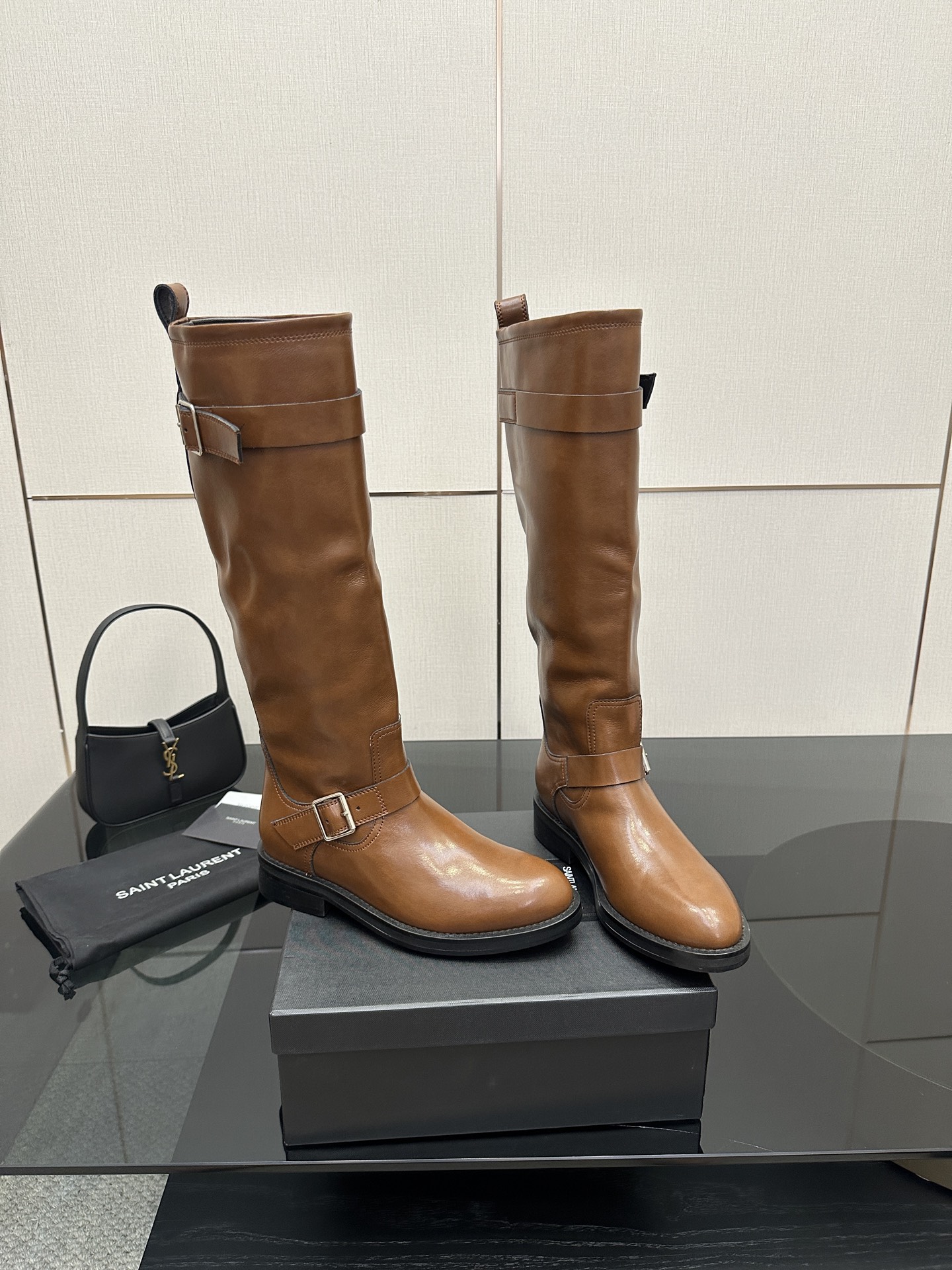 [TOP] Yves Saint Laurent YSL Long Boots Calfskin - 3 Colors