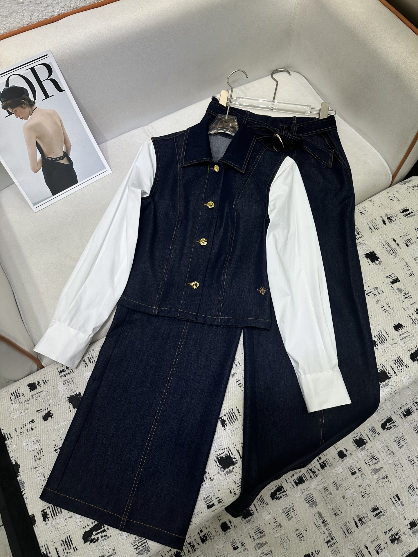 [TOP] Christian Dior Shirt + Pants Set - Navy Blue