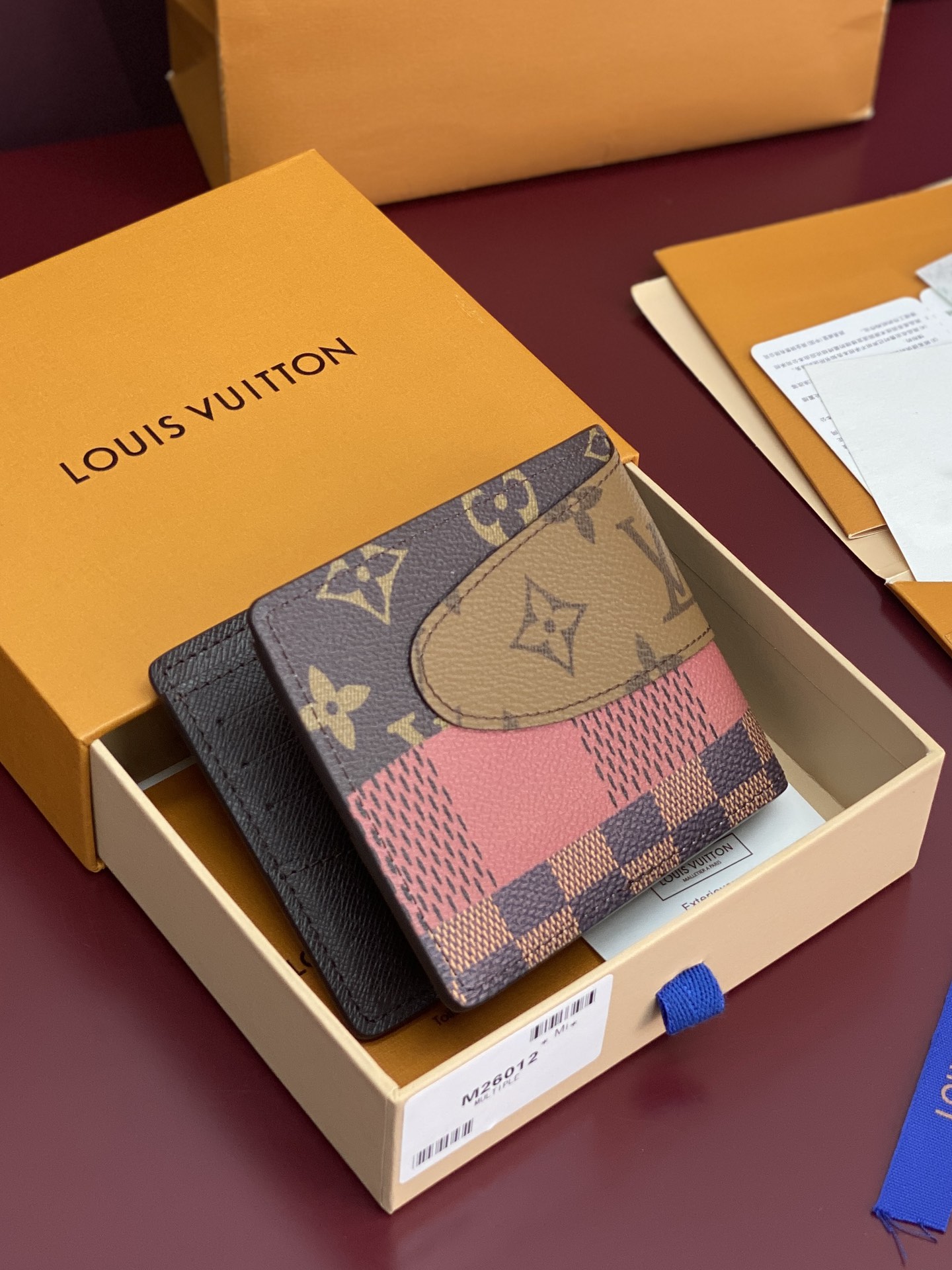 [TOP] Louis Vuitton LV Monogram Landscape Slender Wallet 11x8.5x2cm - Brown