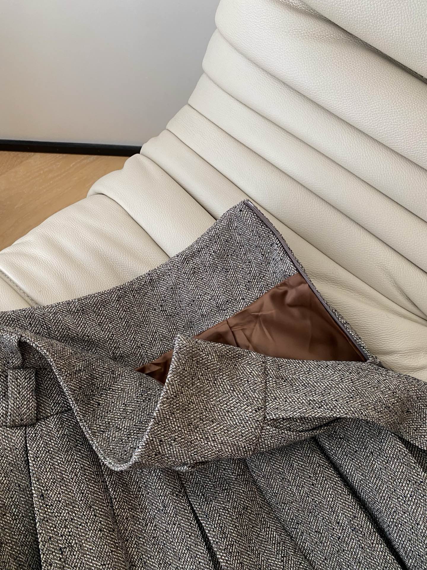 [TOP] Miu Miu Jacket + Skirt Set - Gray