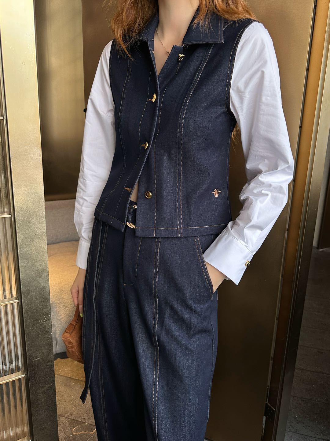 [TOP] Christian Dior Shirt + Pants Set - Navy Blue