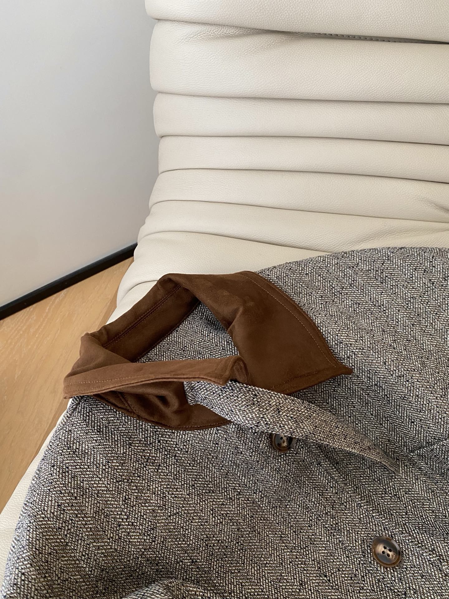 [TOP] Miu Miu Jacket + Skirt Set - Gray