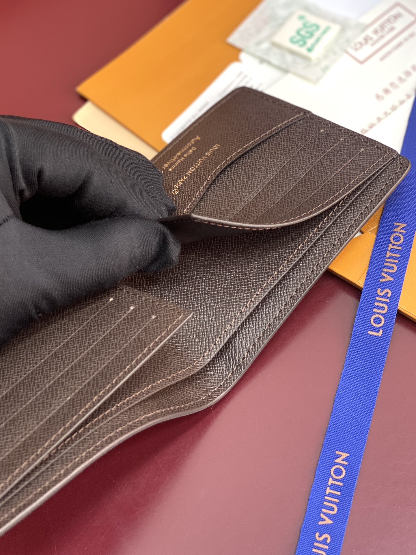 [TOP] Louis Vuitton LV Monogram Landscape Slender Wallet 11x8.5x2cm - Brown