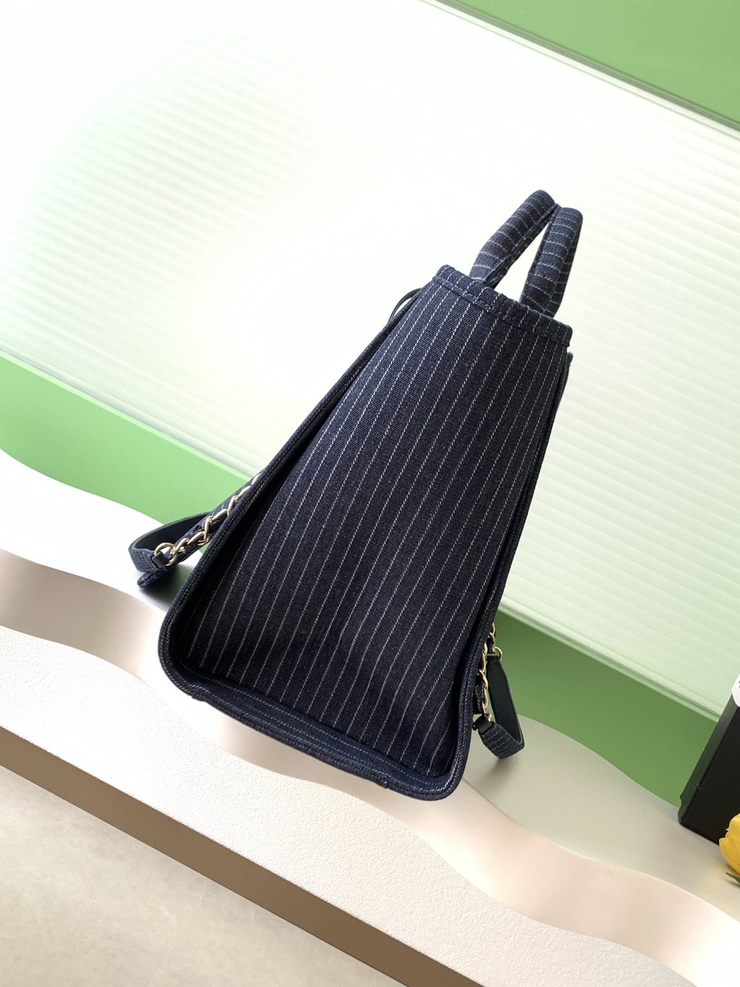 [TOP] CHANEL Beach Bag 38cm -  Blue