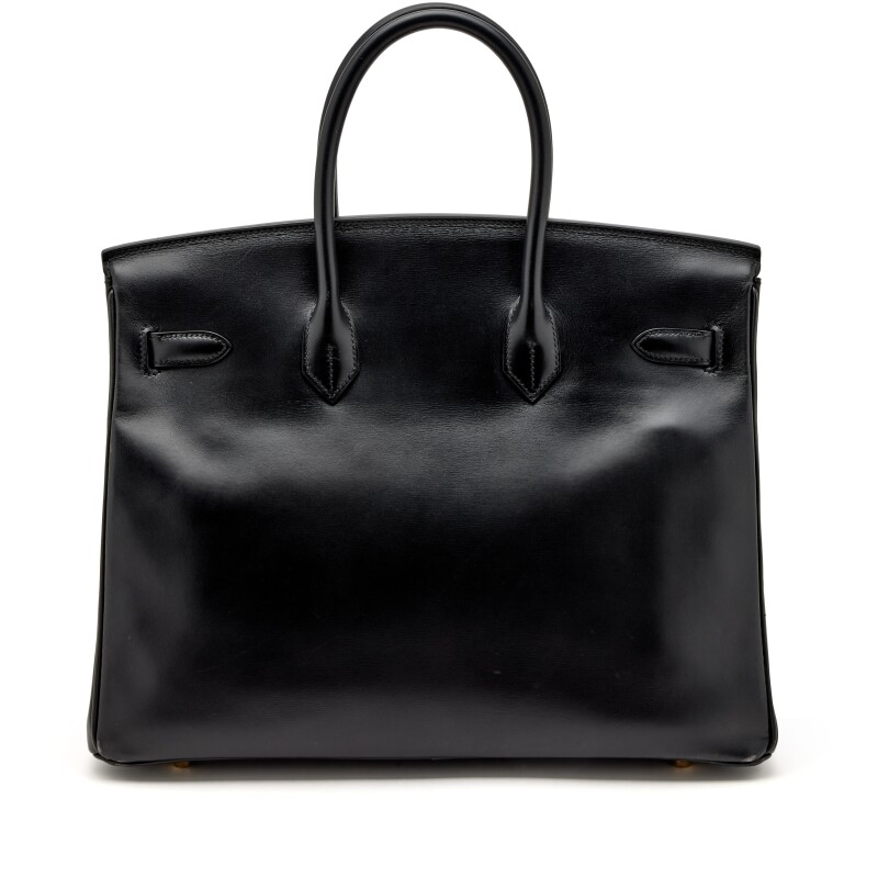 [TOP] HERMES Birkin Box Calf Bags 25cm/30cm - Black&GHW