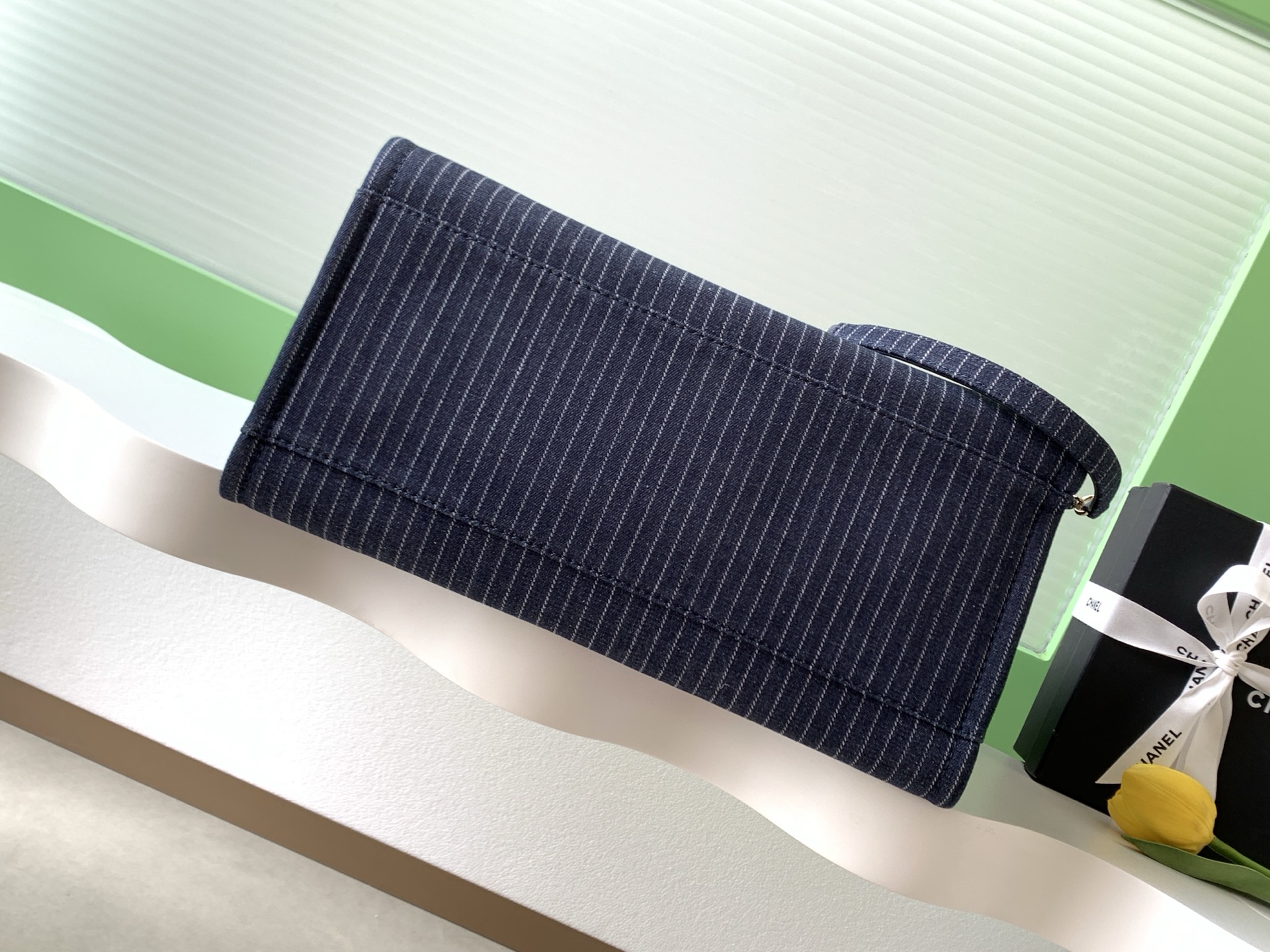 [TOP] CHANEL Beach Bag 38cm -  Blue