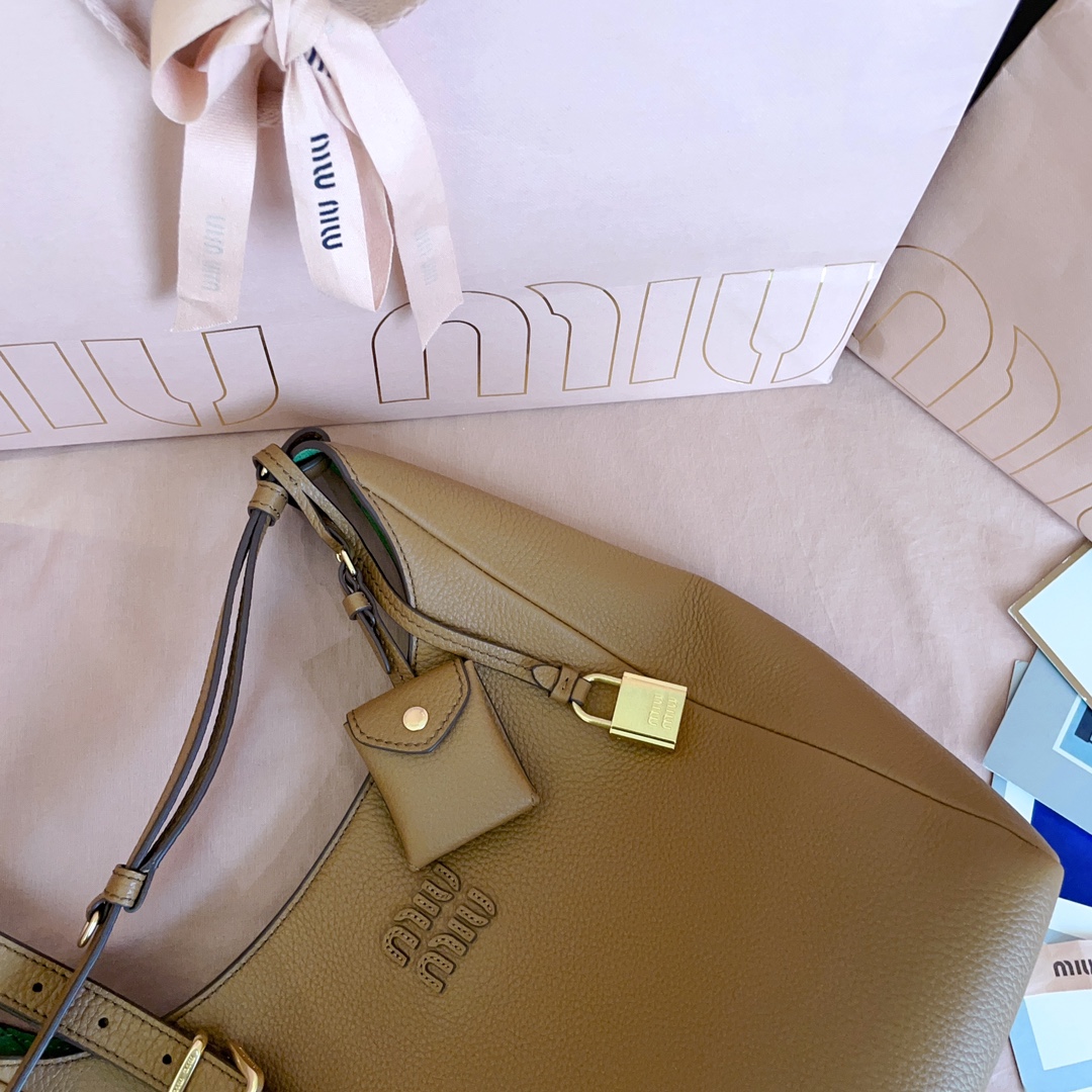 [TOP] Miu Miu Tote Bag  28X 22.5X 12cm - Brown