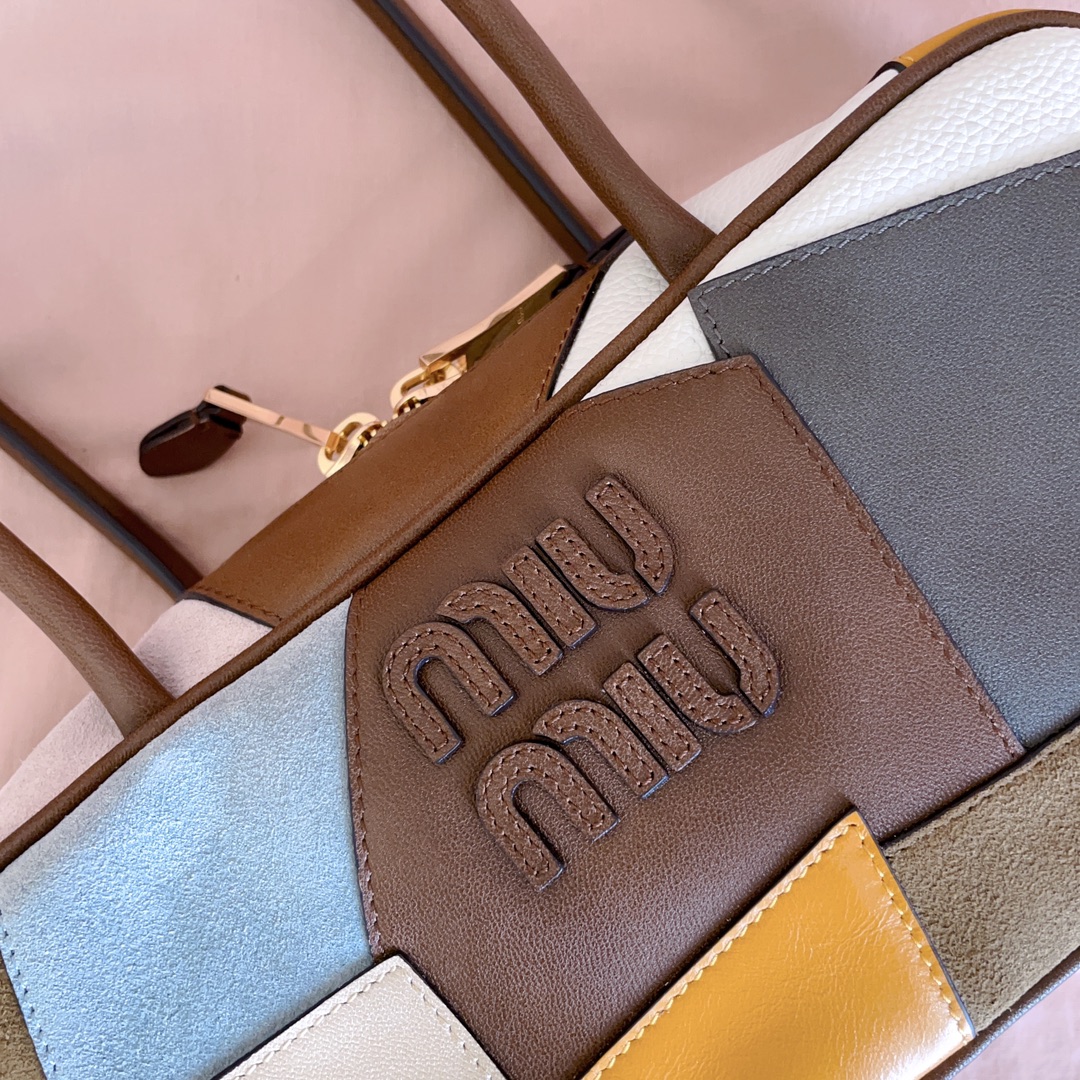 [TOP] Miu Miu Bag  28X12X9cm - Brown and White