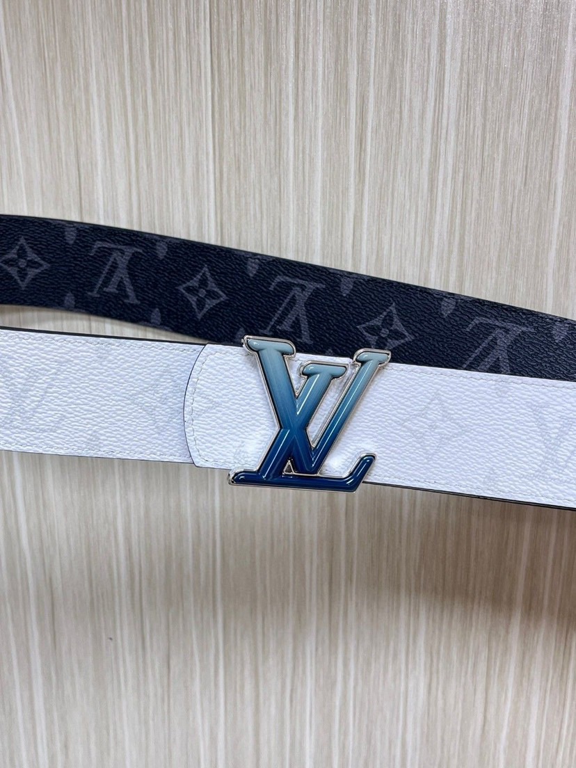 [TOP] Louis Vuitton LV Classic Belt  4.0CM - Black