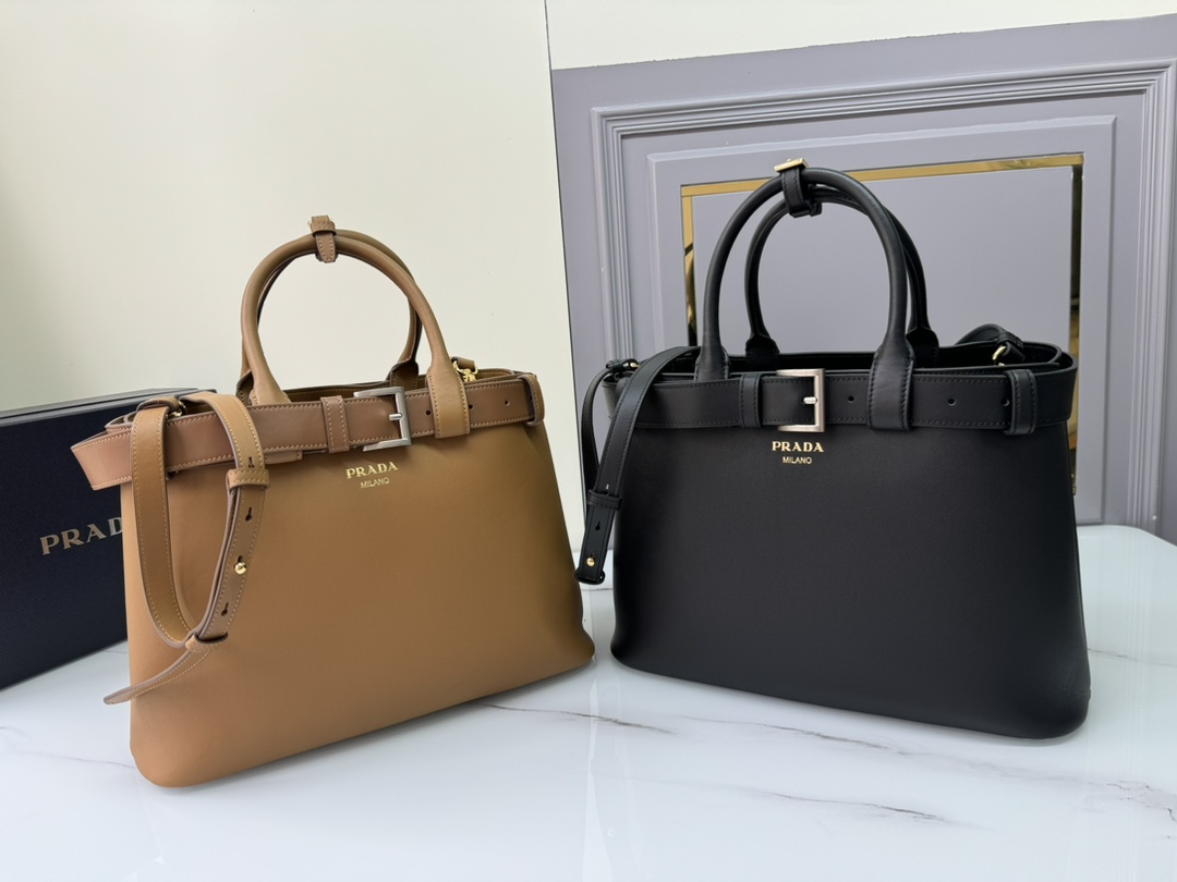 [TOP] PRADA DoubleBag Medium Shopping Bag 35Ｘ25Ｘ13CM - 2 Colors
