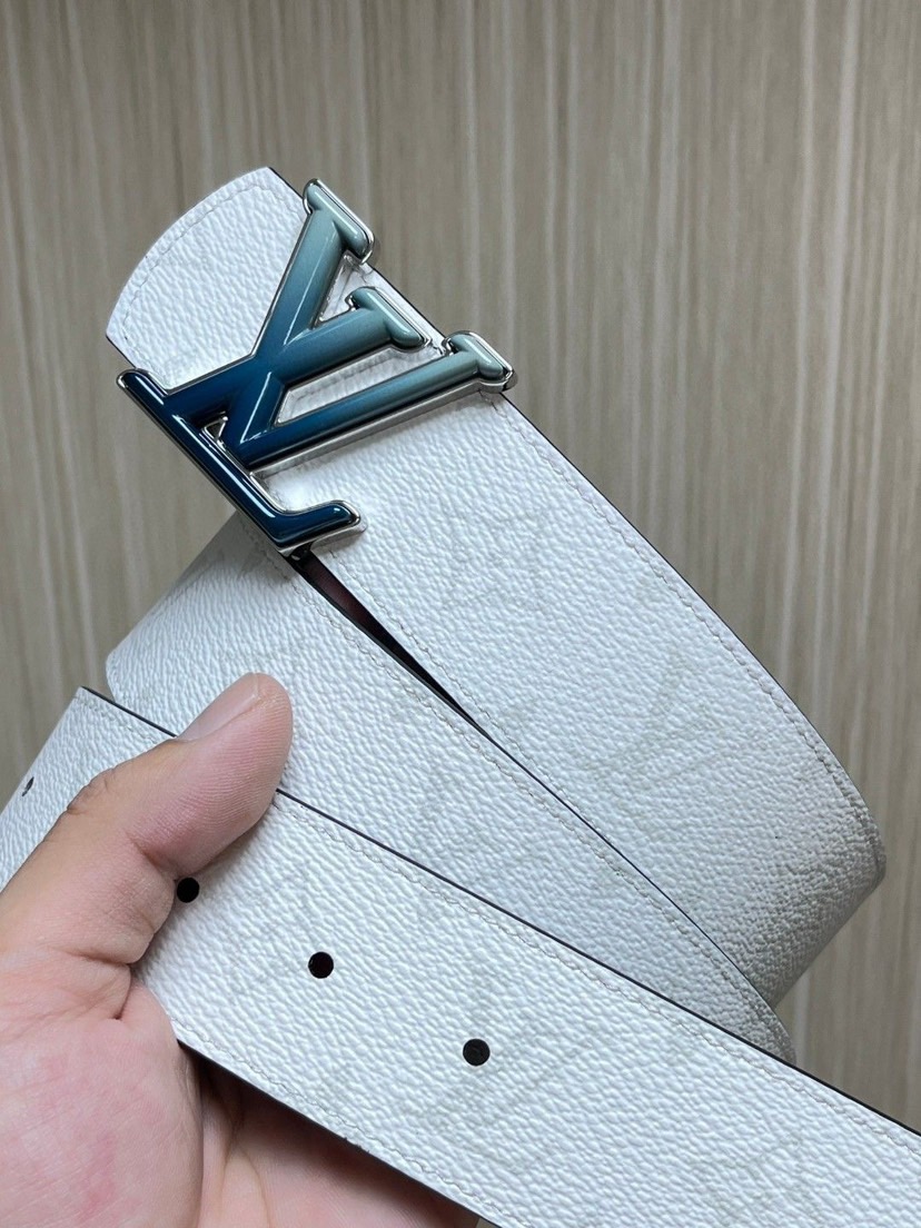 [TOP] Louis Vuitton LV Classic Belt  4.0CM - Black