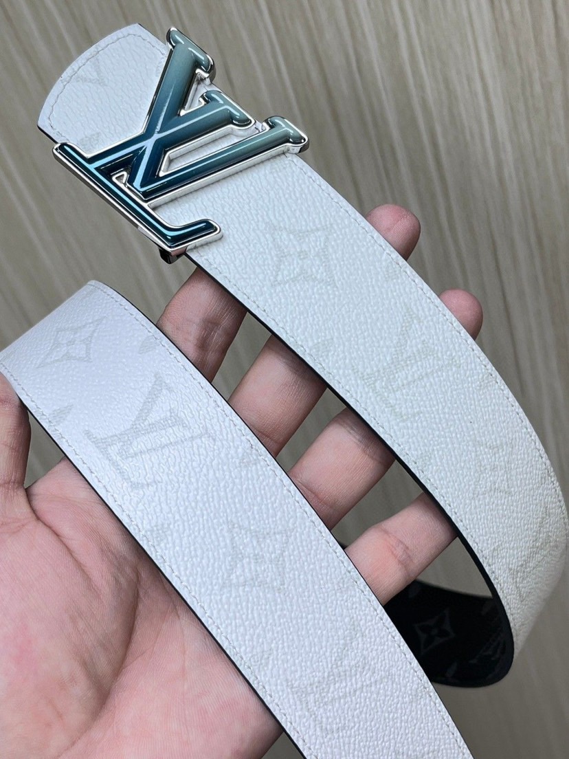 [TOP] Louis Vuitton LV Classic Belt  4.0CM - Black