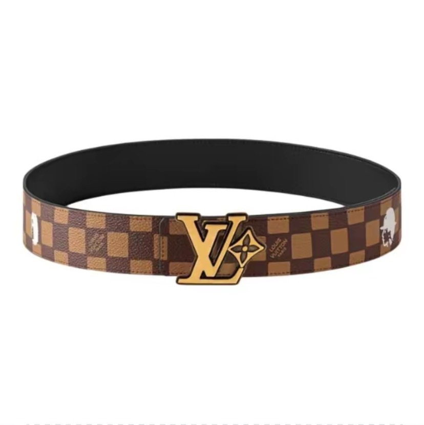 [TOP] Louis Vuitton LV Classic Belt  4.0CM - Brown