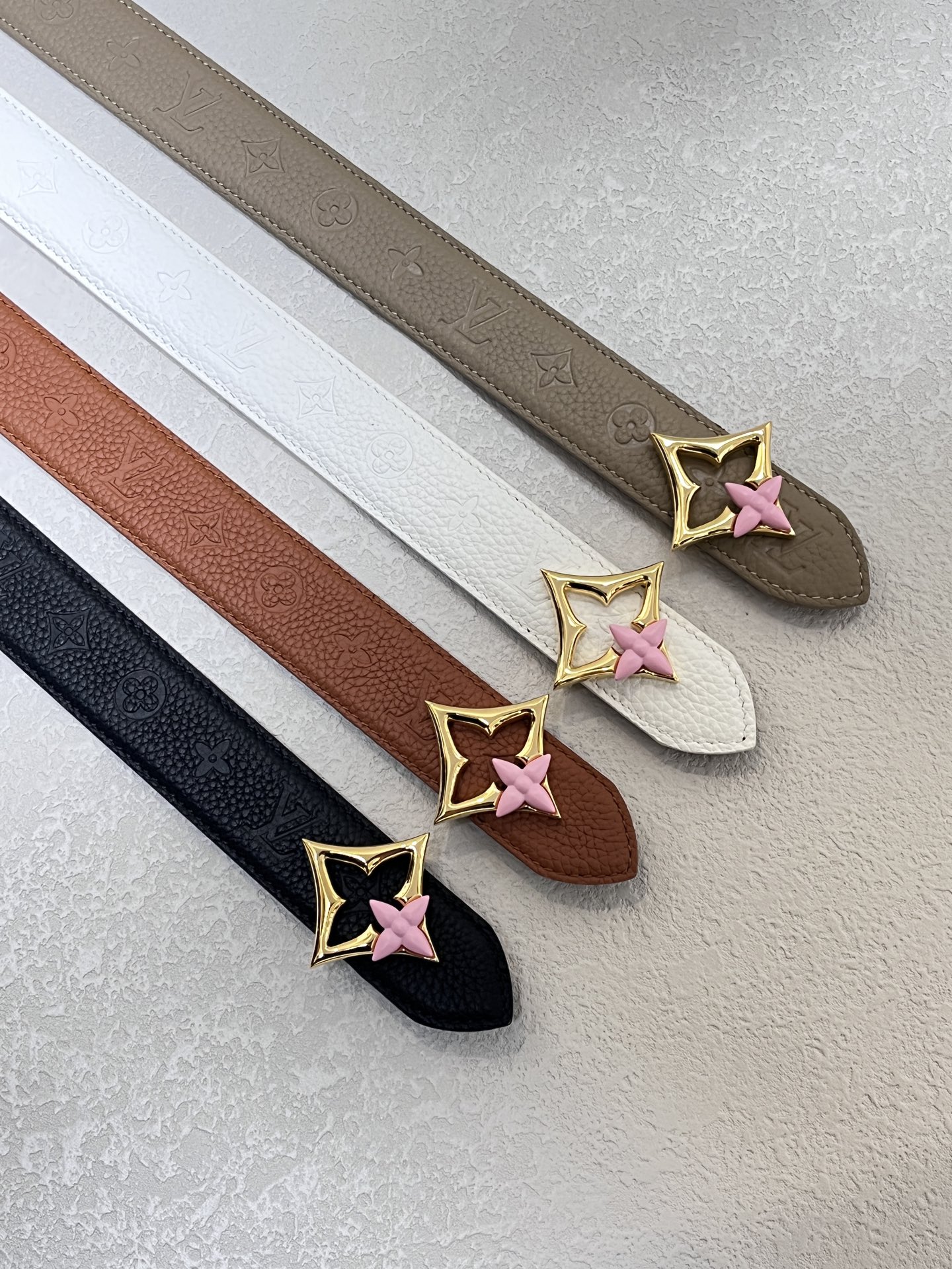 [TOP] Louis Vuitton LV Monogram Belt 3.0CM - 4 Colors