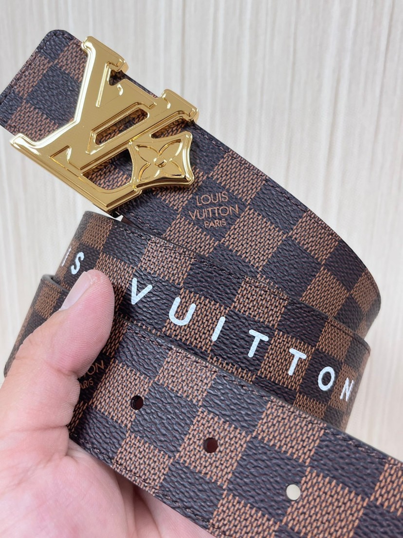[TOP] Louis Vuitton LV Classic Belt  4.0CM - Brown