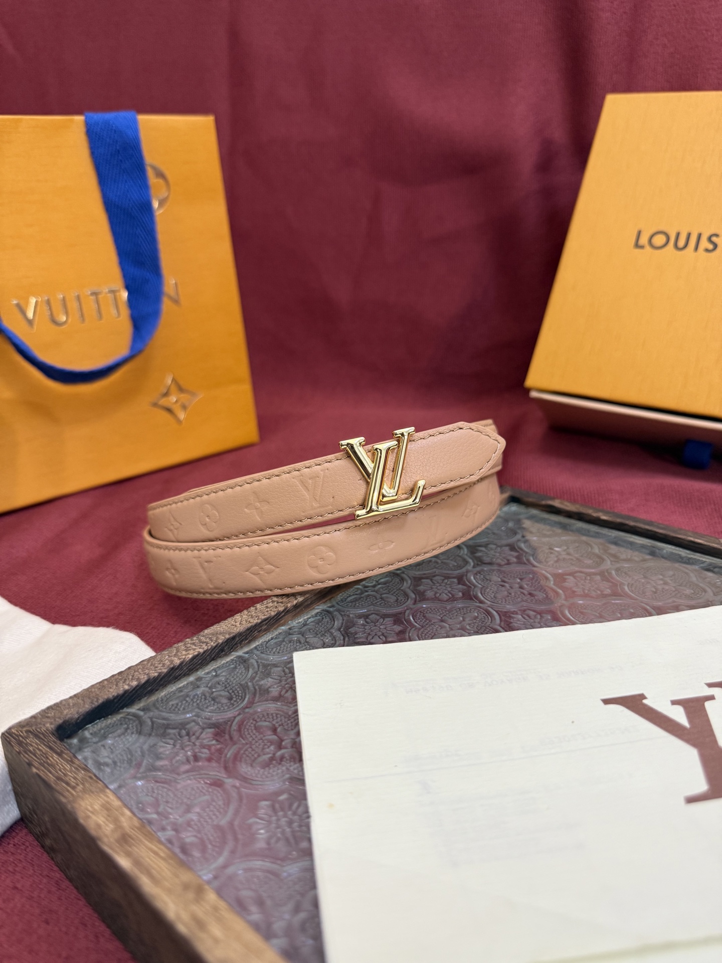 [TOP] Louis Vuitton LV Flowergram 20mm  Belt - 8 Colors