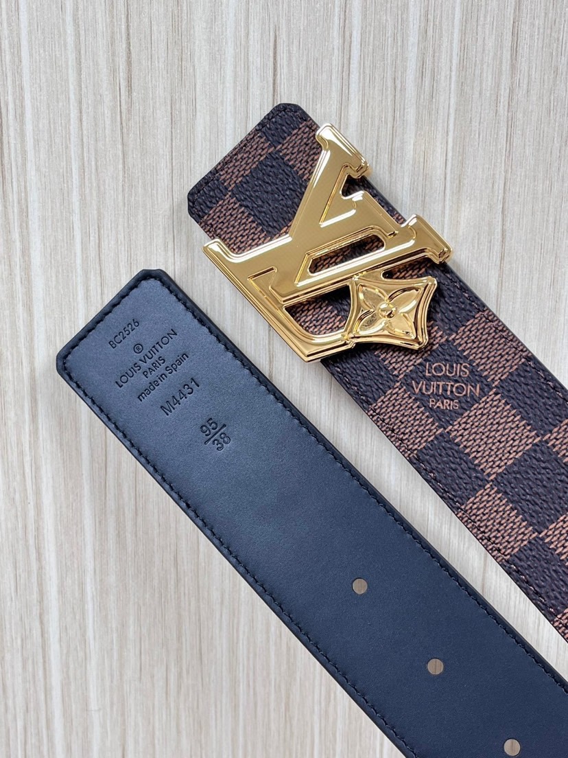 [TOP] Louis Vuitton LV Classic Belt  4.0CM - Brown