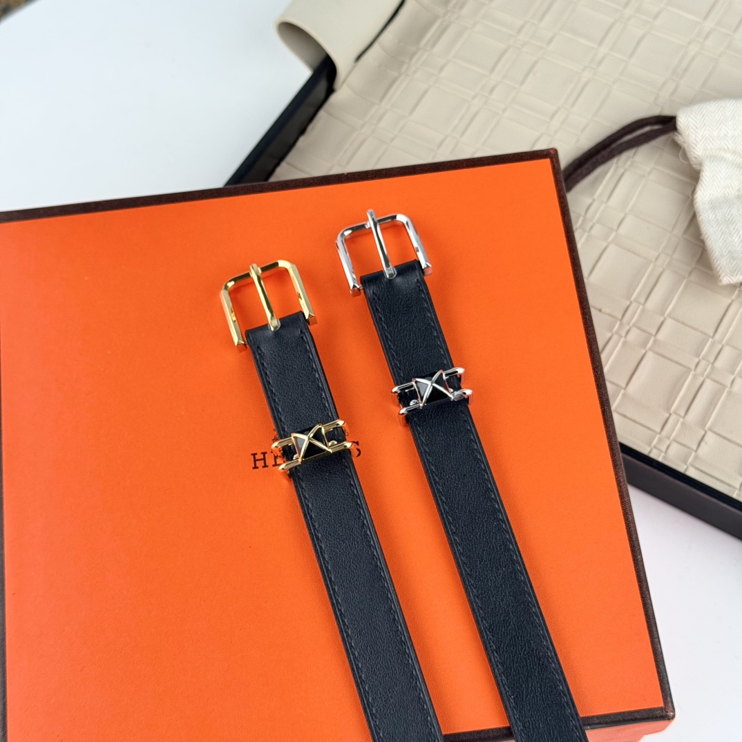 [TOP] HERMES 2CM Swift Cowhide Belt - 2 Colors