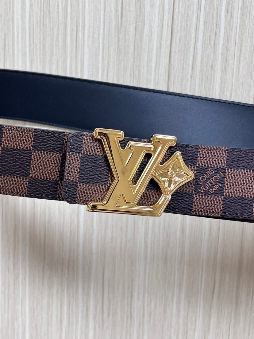 [TOP] Louis Vuitton LV Classic Belt  4.0CM - Brown
