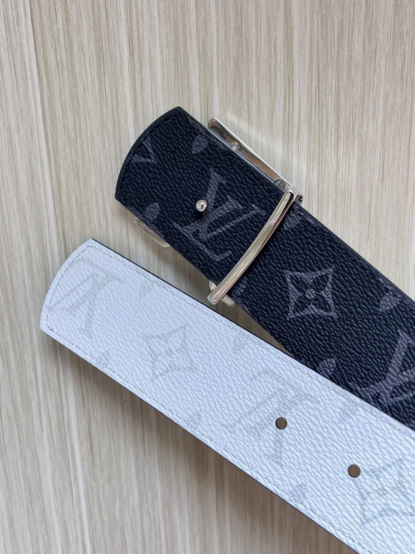 [TOP] Louis Vuitton LV Classic Belt  4.0CM - Black