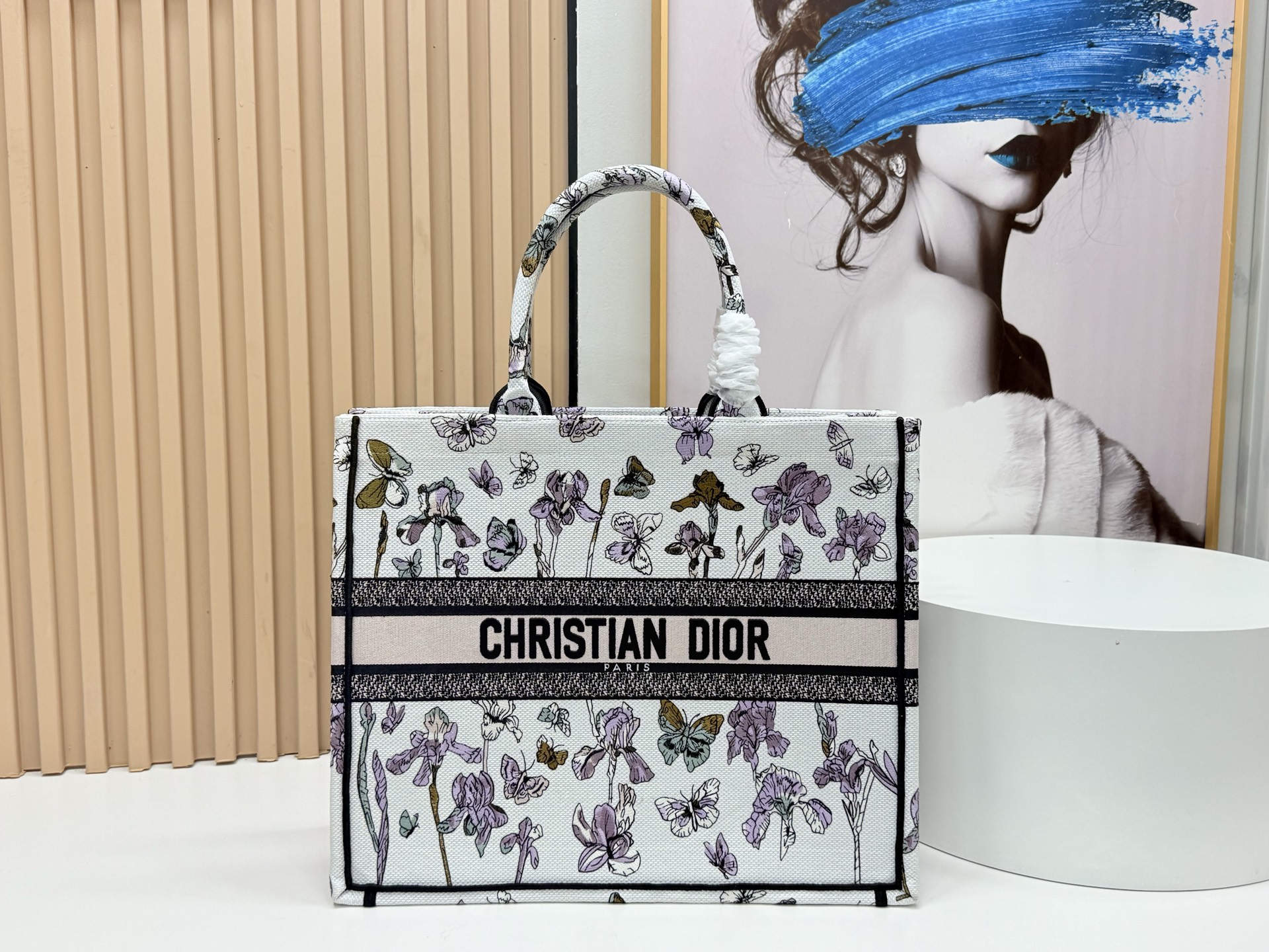 [TOP] Christian Dior  Book Tote Bag - 3 Sizes - White