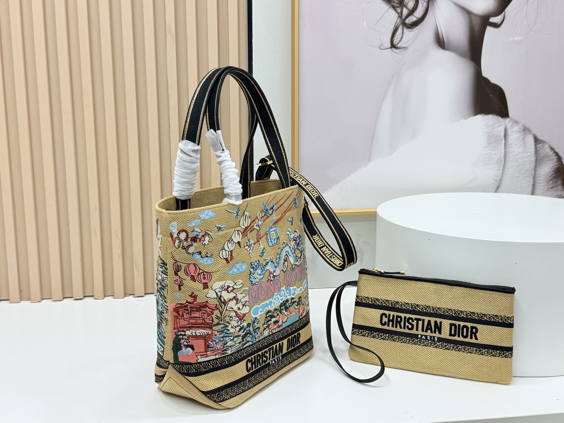 [TOP] Christian Dior  Book Tote Bag - 34*32*12.5cm/22*26.5*11.5cm - Yellow