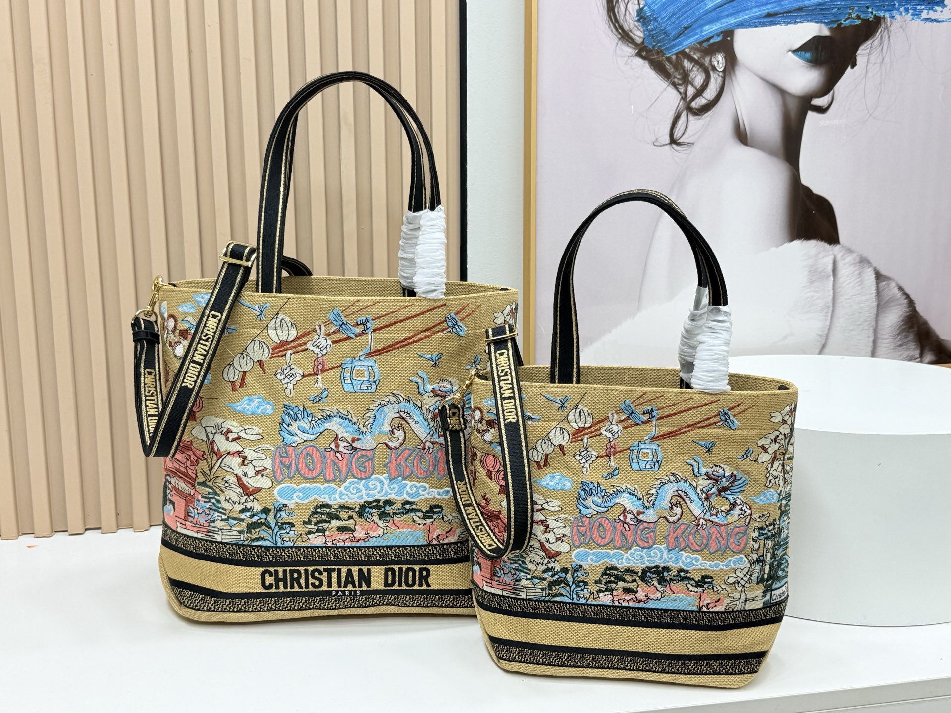 [TOP] Christian Dior  Book Tote Bag - 34*32*12.5cm/22*26.5*11.5cm - Yellow