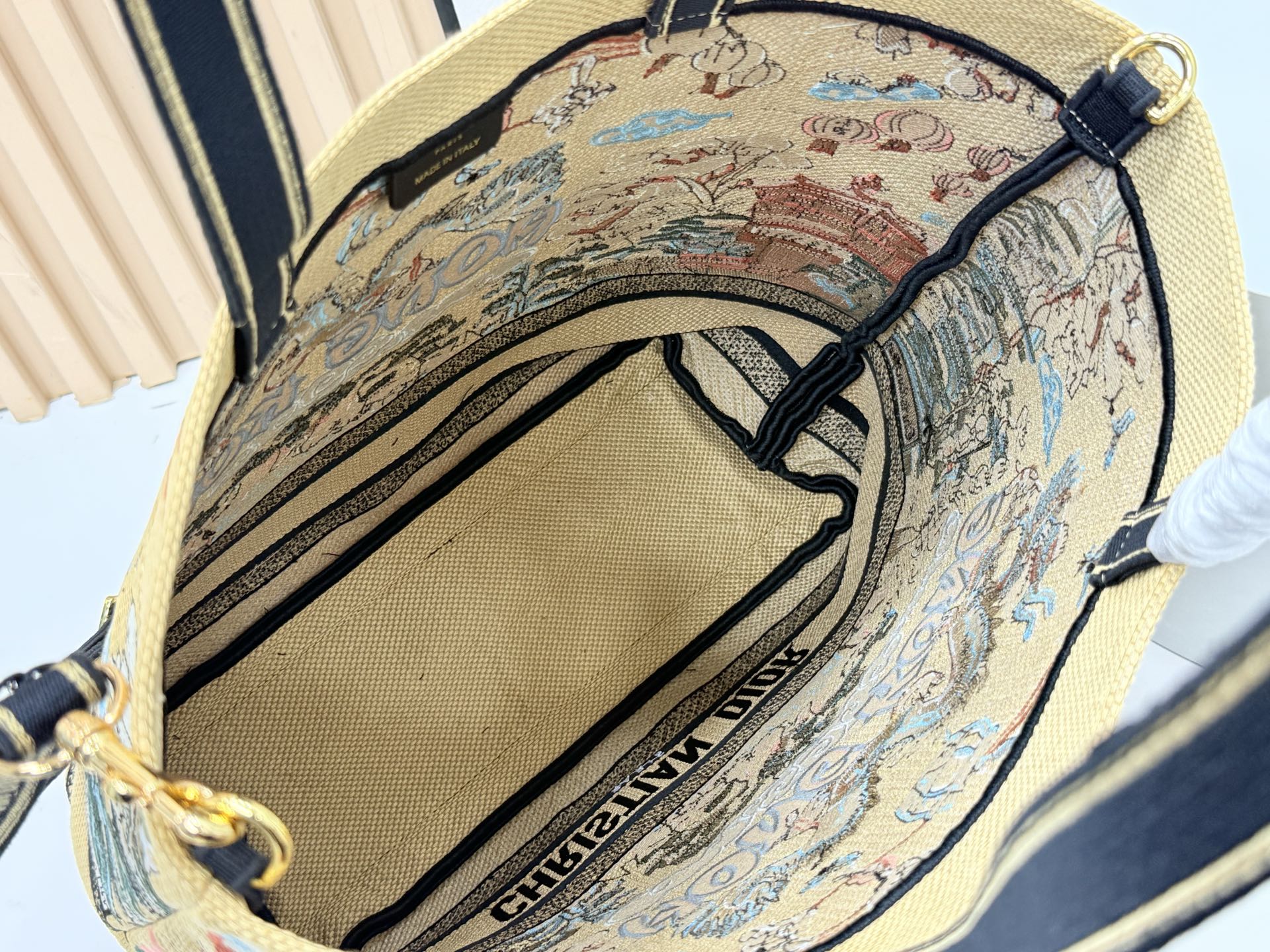 [TOP] Christian Dior  Book Tote Bag - 34*32*12.5cm/22*26.5*11.5cm - Yellow