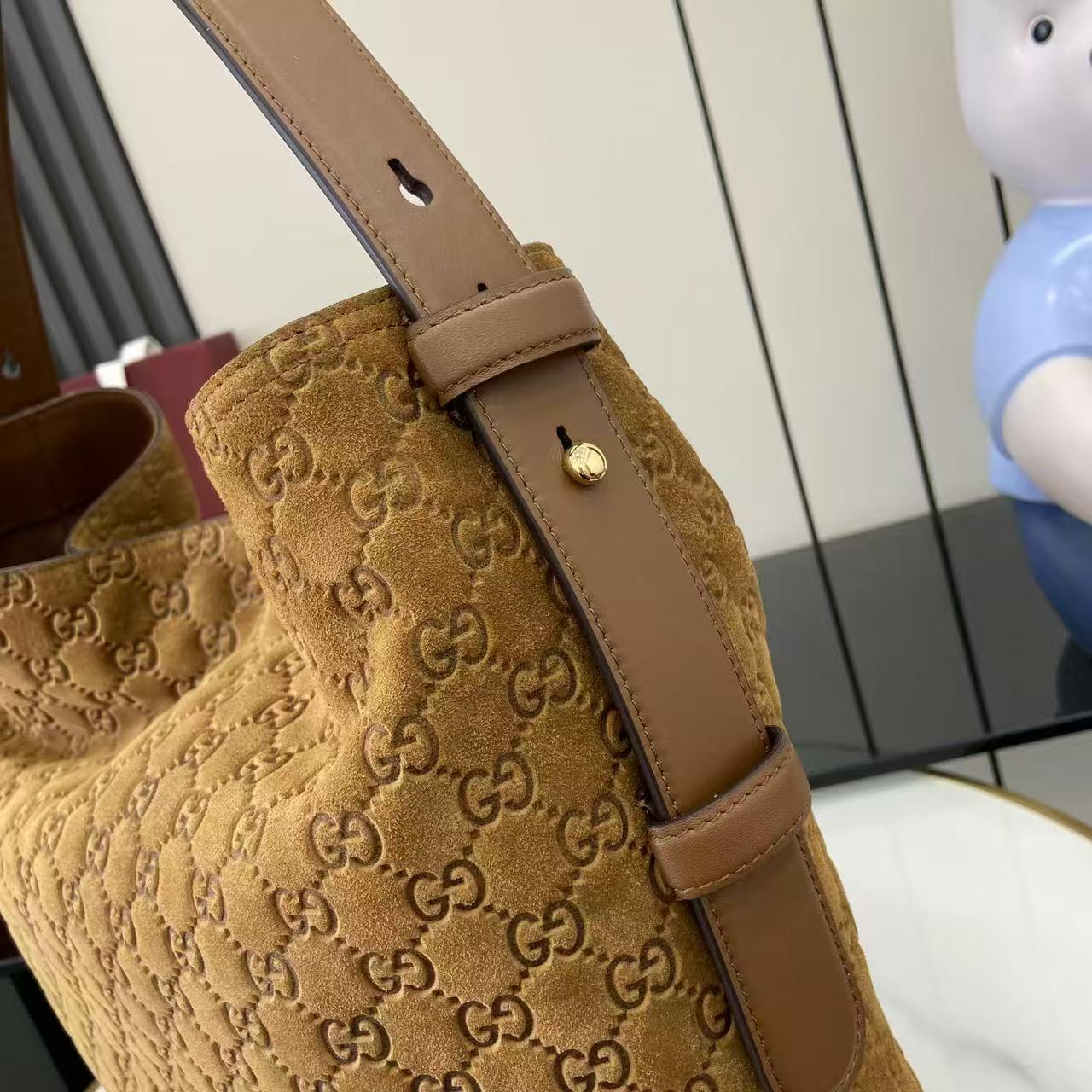 [TOP] GUCCI Beatrix Large Tote  Bag 40 X 36 X 12 CM - Brown