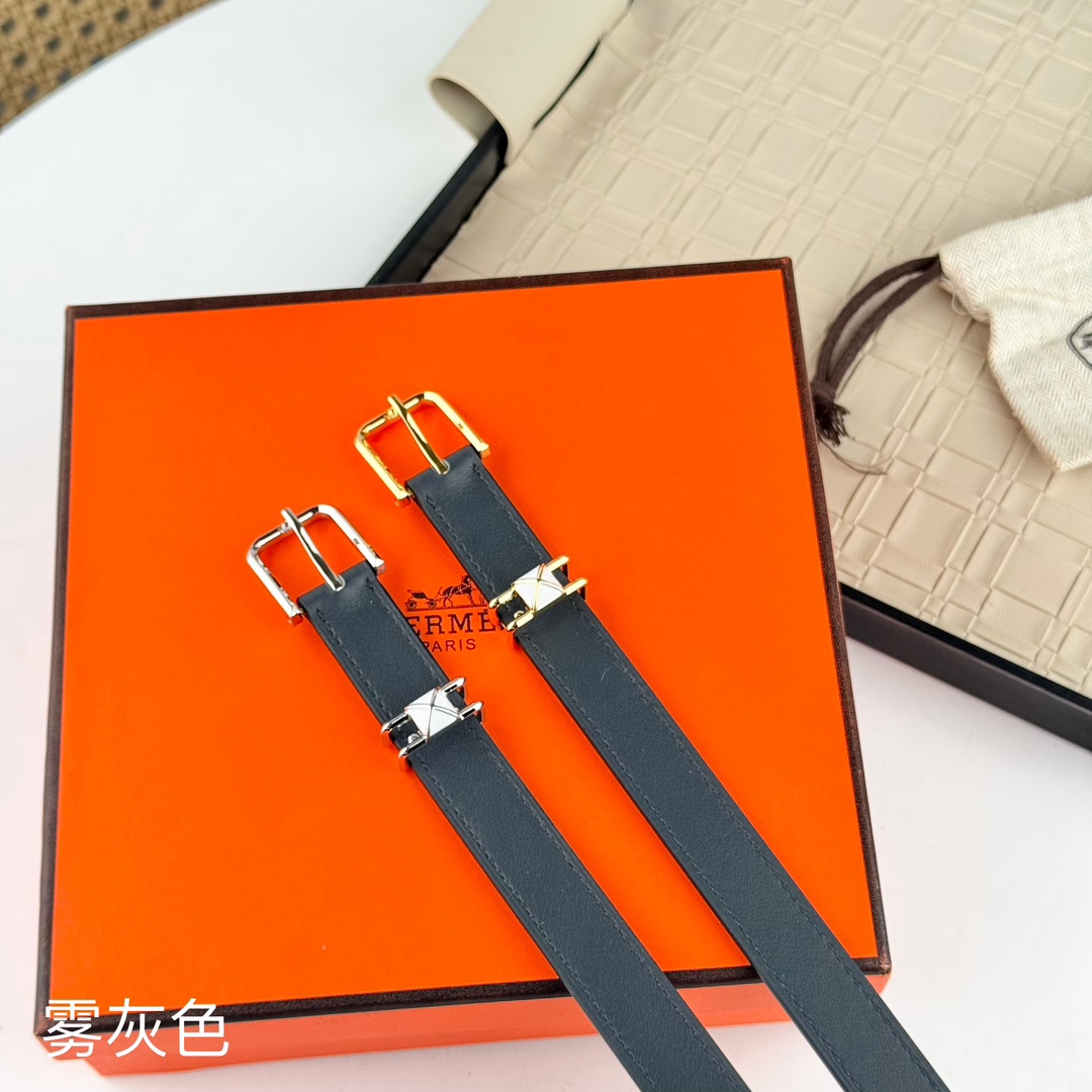 [TOP] HERMES 2CM Swift Cowhide Belt - 2 Colors
