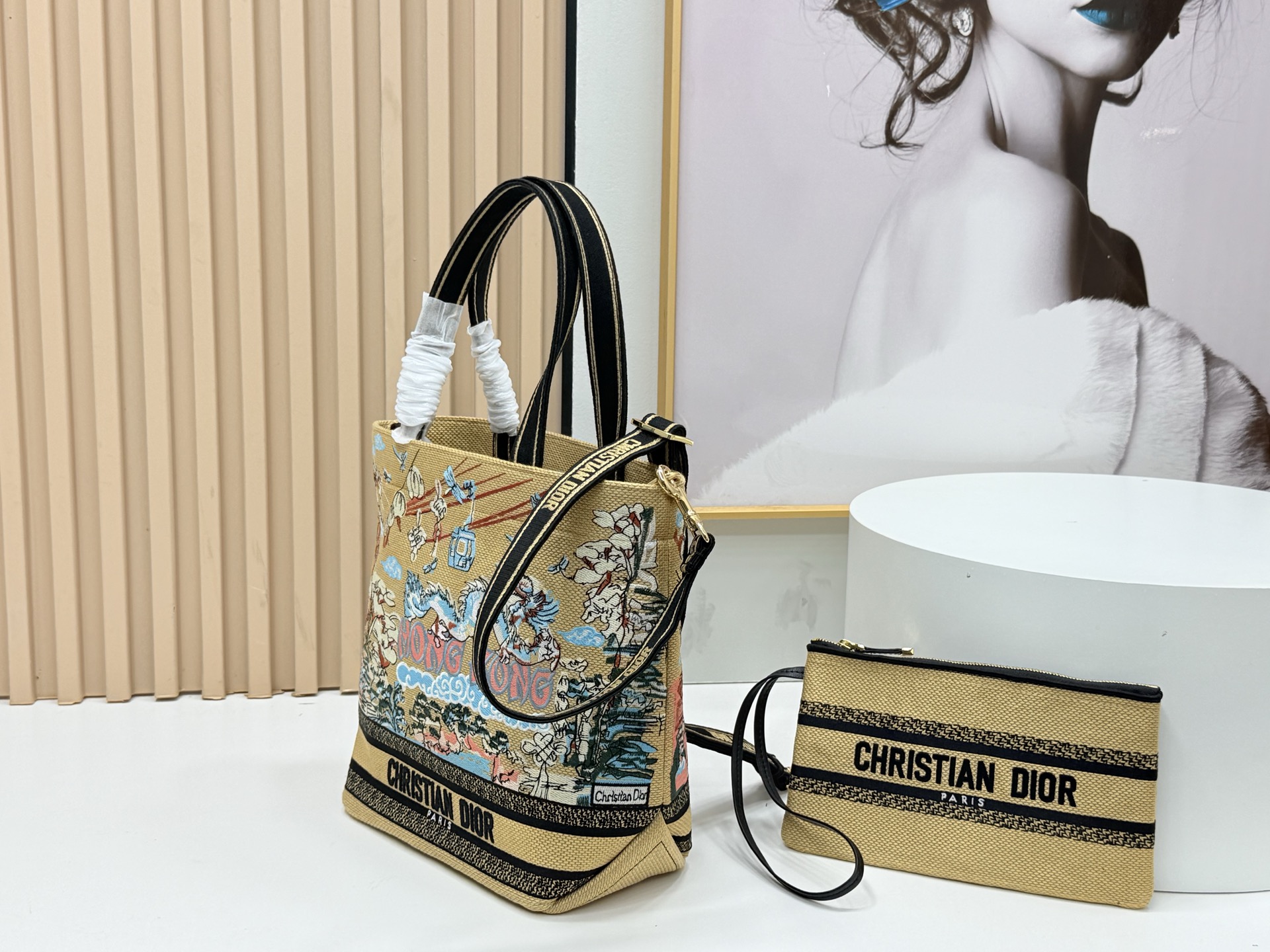 [TOP] Christian Dior  Book Tote Bag - 34*32*12.5cm/22*26.5*11.5cm - Yellow