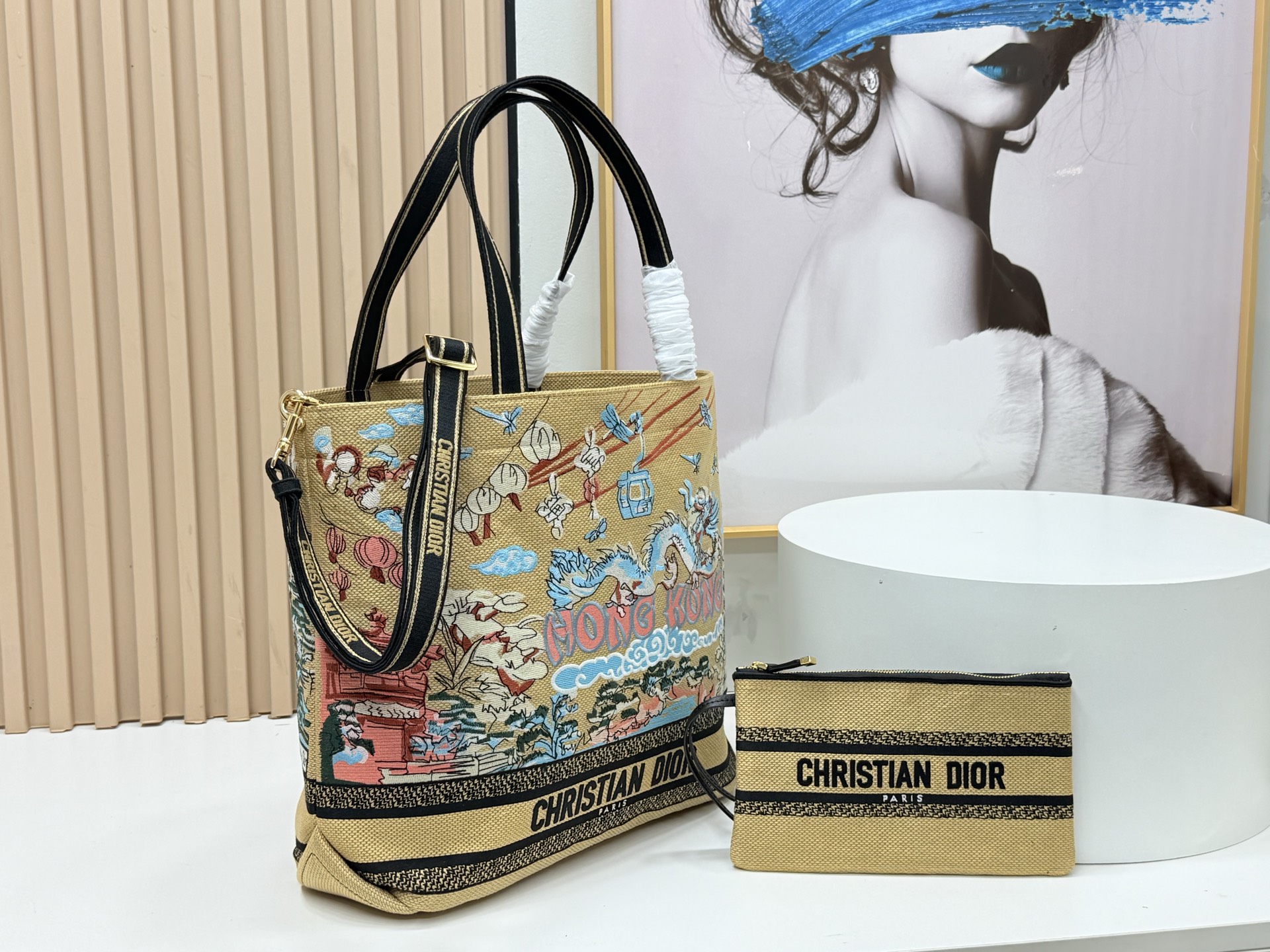 [TOP] Christian Dior  Book Tote Bag - 34*32*12.5cm/22*26.5*11.5cm - Yellow