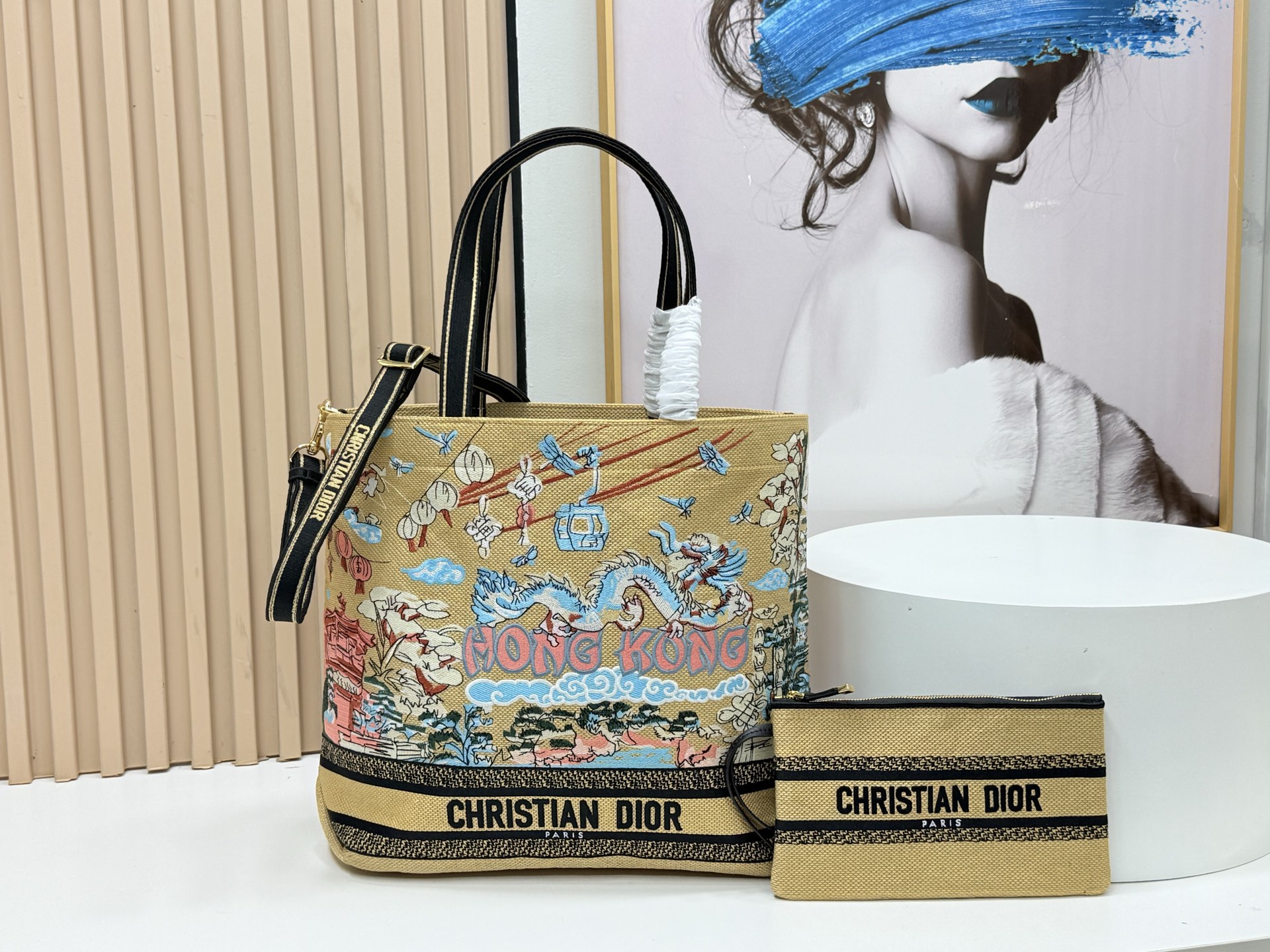 [TOP] Christian Dior  Book Tote Bag - 34*32*12.5cm/22*26.5*11.5cm - Yellow