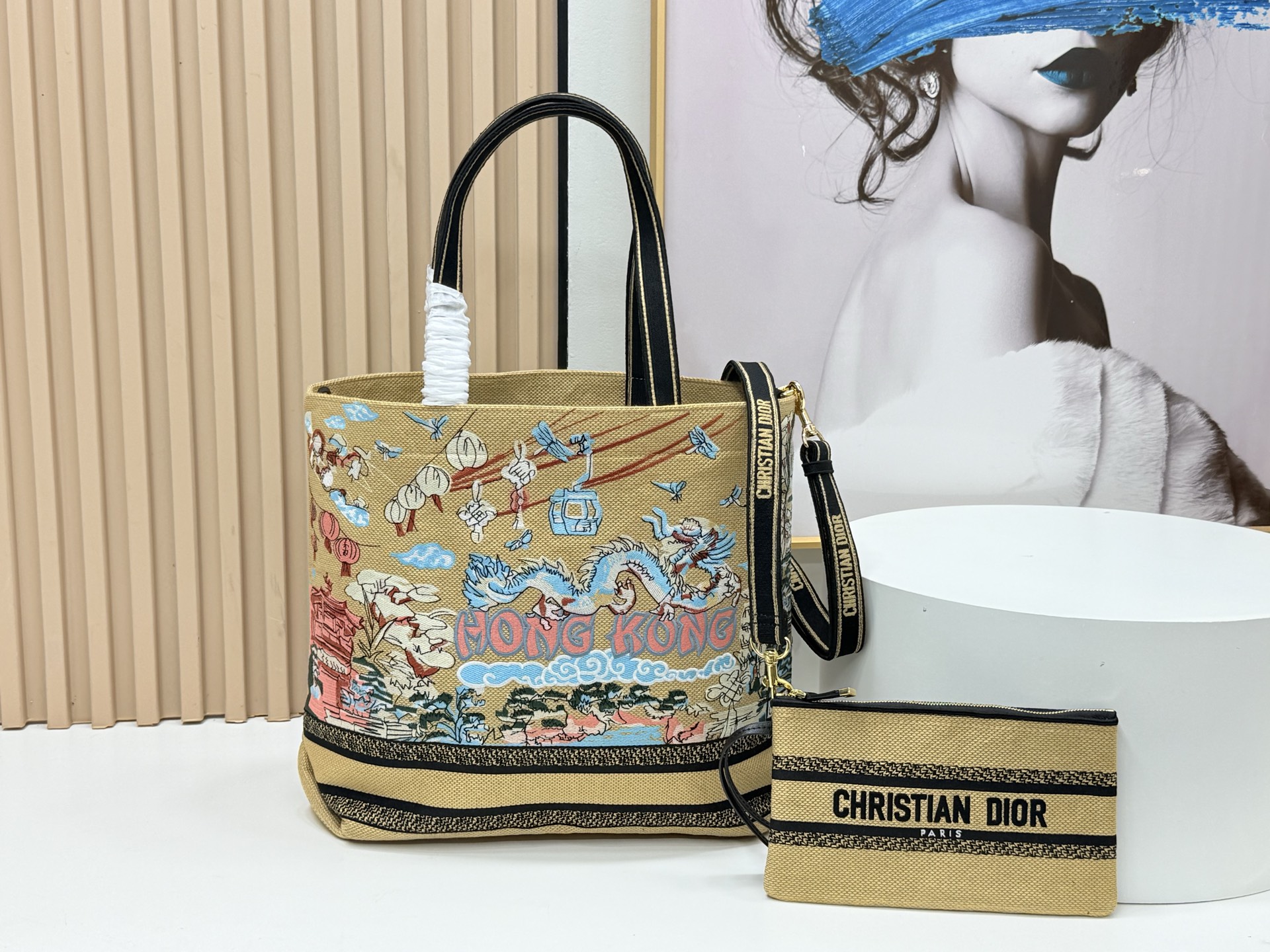 [TOP] Christian Dior  Book Tote Bag - 34*32*12.5cm/22*26.5*11.5cm - Yellow