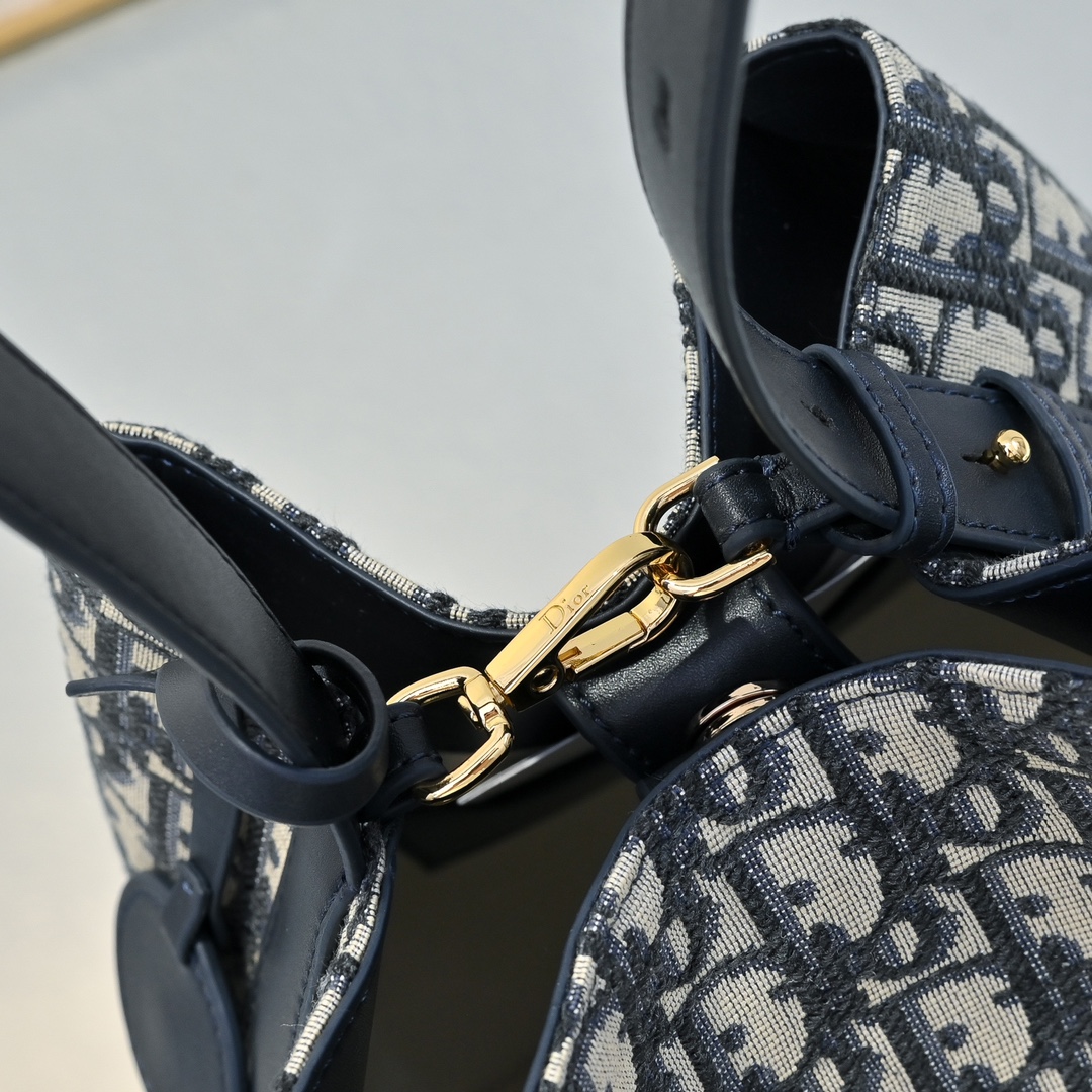 [TOP] Christian Dior Star Bucket Bag 20*24*15cm - Blue