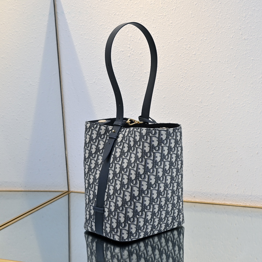 [TOP] Christian Dior Star Bucket Bag 20*24*15cm - Blue
