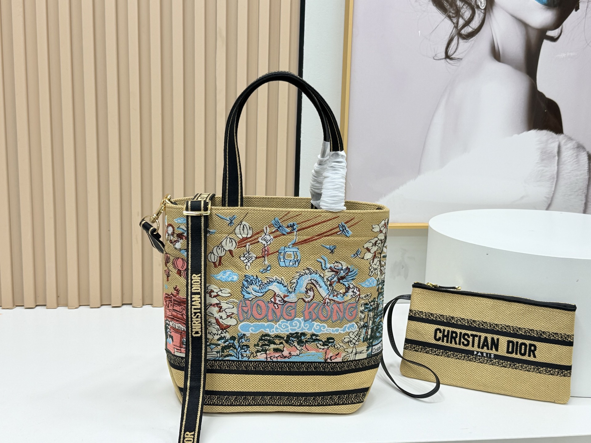 [TOP] Christian Dior  Book Tote Bag - 34*32*12.5cm/22*26.5*11.5cm - Yellow