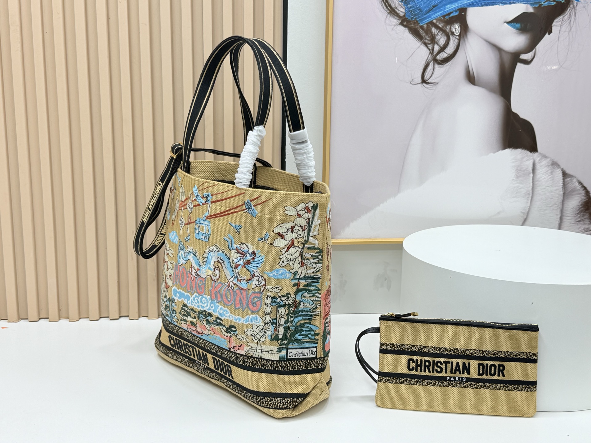 [TOP] Christian Dior  Book Tote Bag - 34*32*12.5cm/22*26.5*11.5cm - Yellow