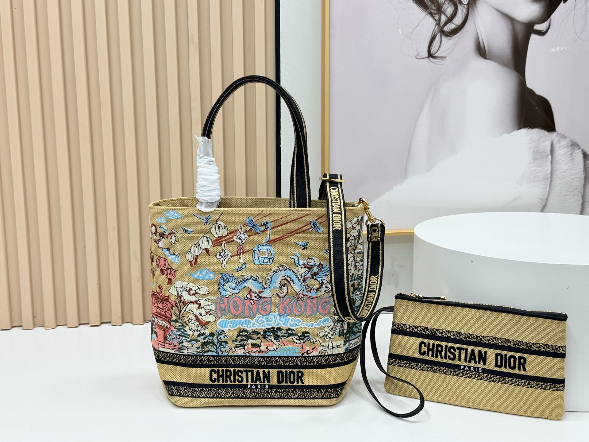 [TOP] Christian Dior  Book Tote Bag - 34*32*12.5cm/22*26.5*11.5cm - Yellow