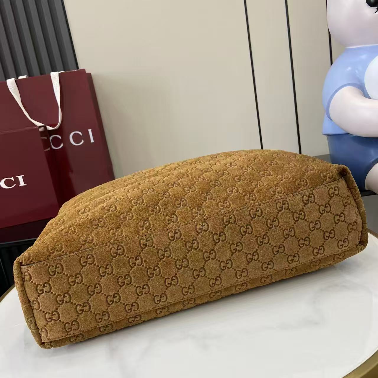 [TOP] GUCCI Beatrix Large Tote  Bag 40 X 36 X 12 CM - Brown