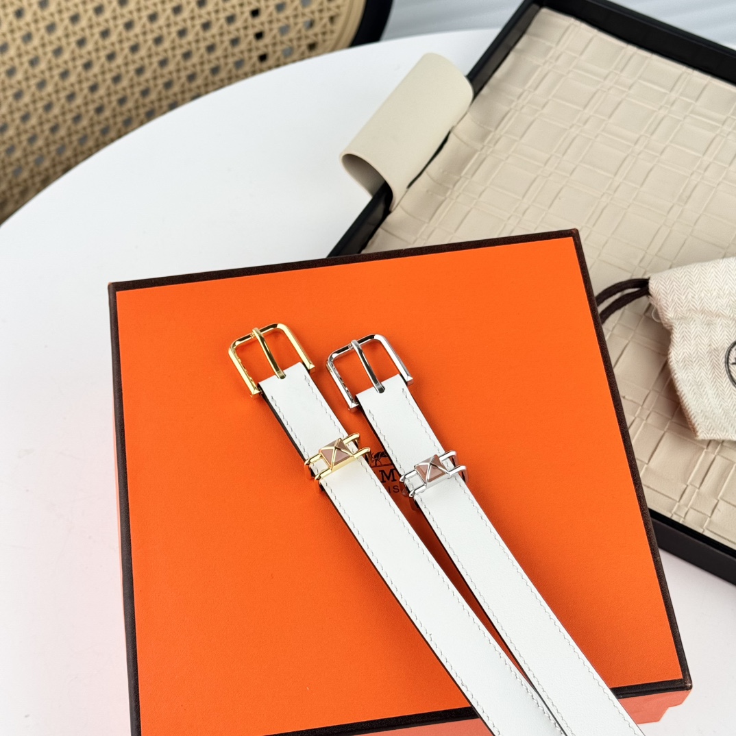 [TOP] HERMES 2CM Swift Cowhide Belt - 2 Colors