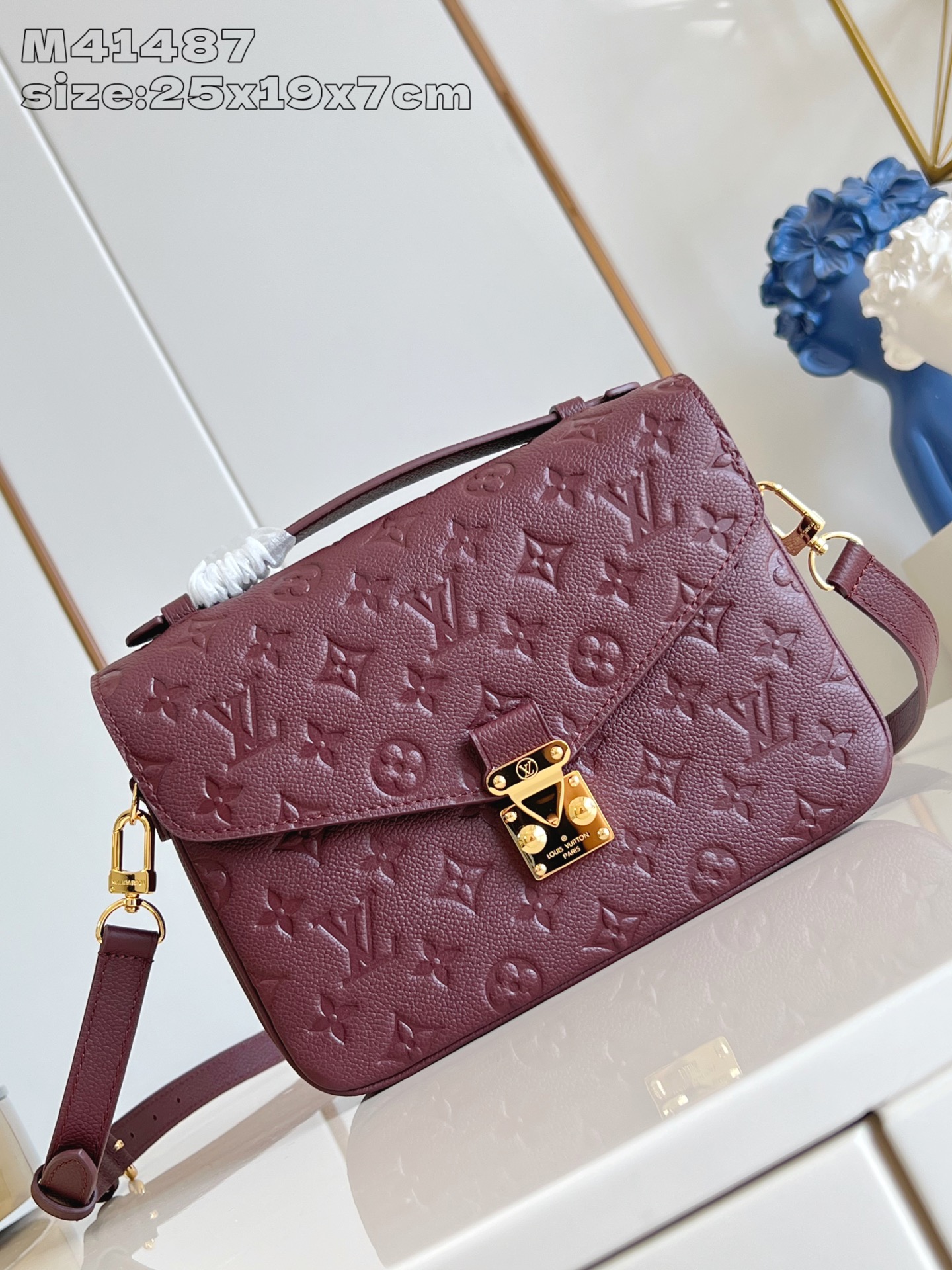[TOP] Louis Vuitton LV Pochette Métis 25 x 19 x 7 cm-  Claret