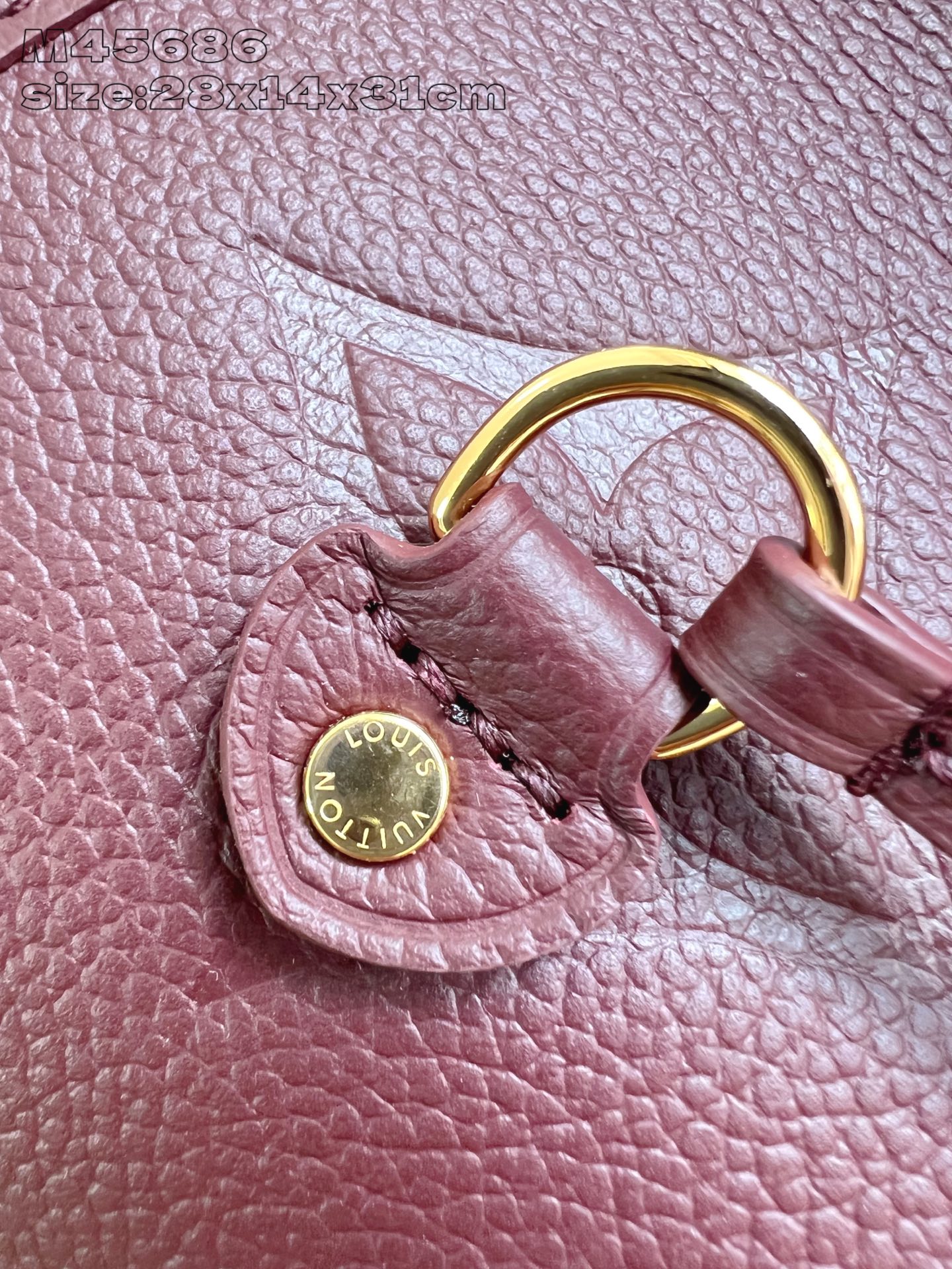 [TOP] Louis Vuitton LV Neverfull  Leather Tote Bag 31x28x14cm - Claret