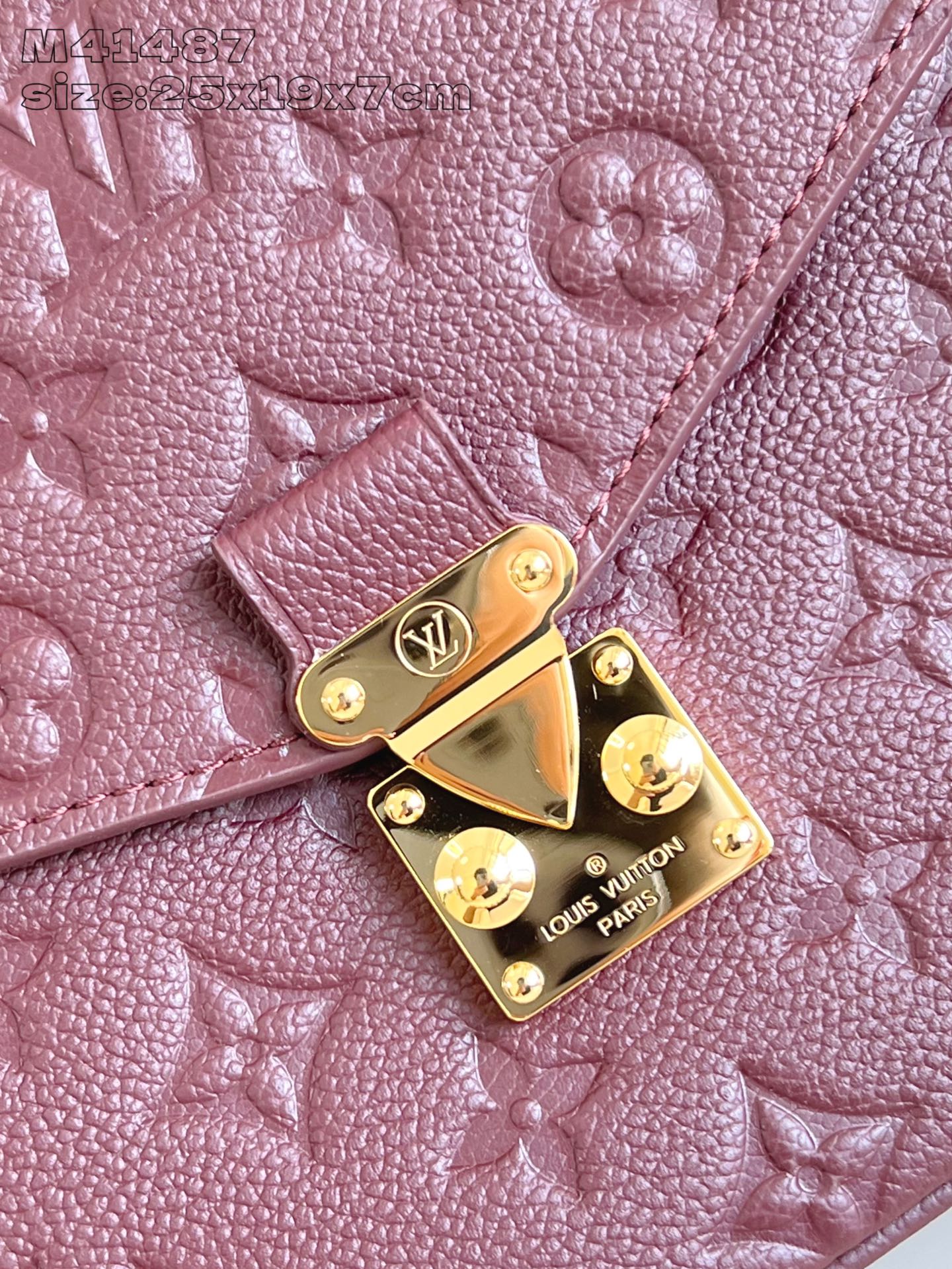 [TOP] Louis Vuitton LV Pochette Métis 25 x 19 x 7 cm-  Claret