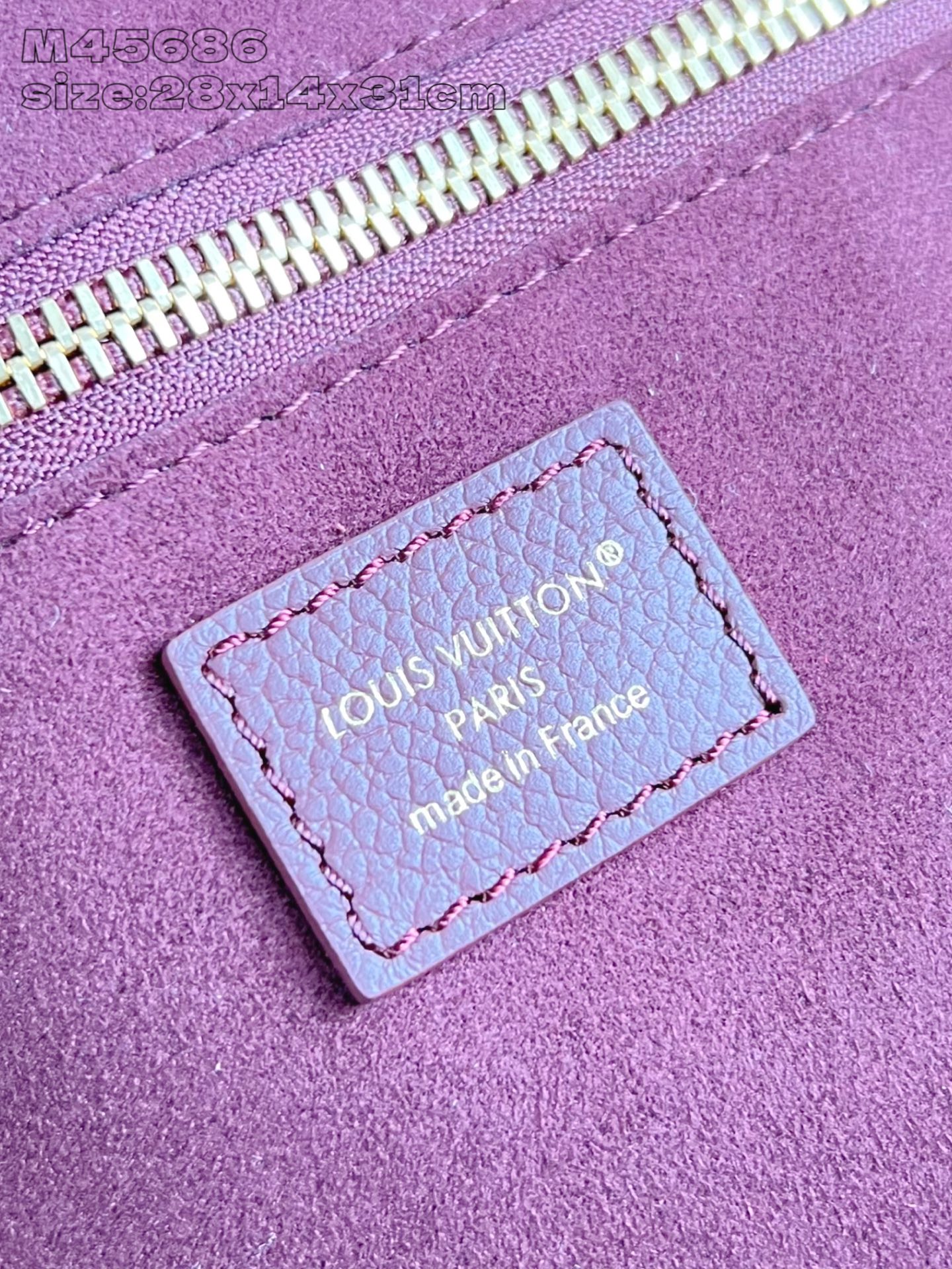 [TOP] Louis Vuitton LV Neverfull  Leather Tote Bag 31x28x14cm - Claret