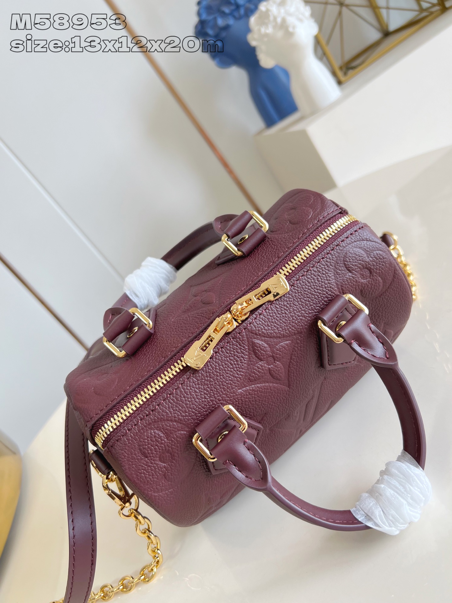 [TOP] Louis Vuitton LV Speedy Bandouliere 20 Bag 13.5 x 12 x 20.5  cm - Claret