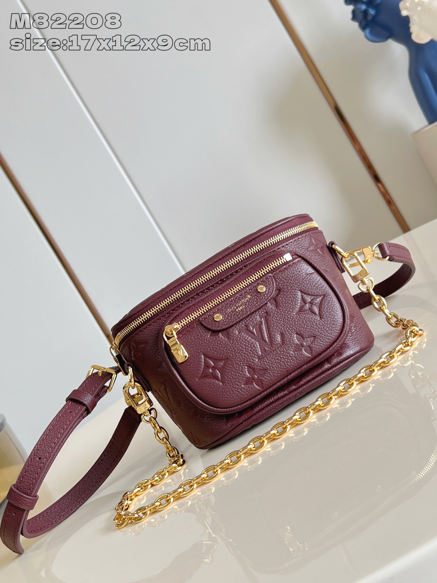 [TOP] Louis Vuitton LV Mini Bumbag 17 x 12 x 9.5 CM - Claret