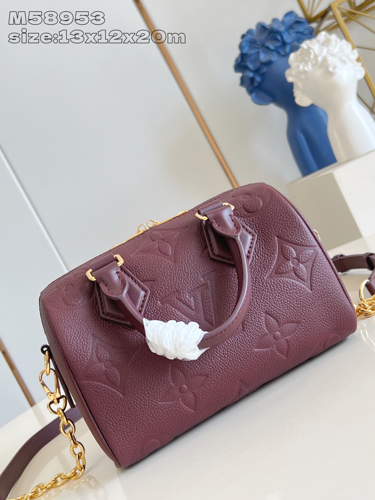 [TOP] Louis Vuitton LV Speedy Bandouliere 20 Bag 13.5 x 12 x 20.5  cm - Claret