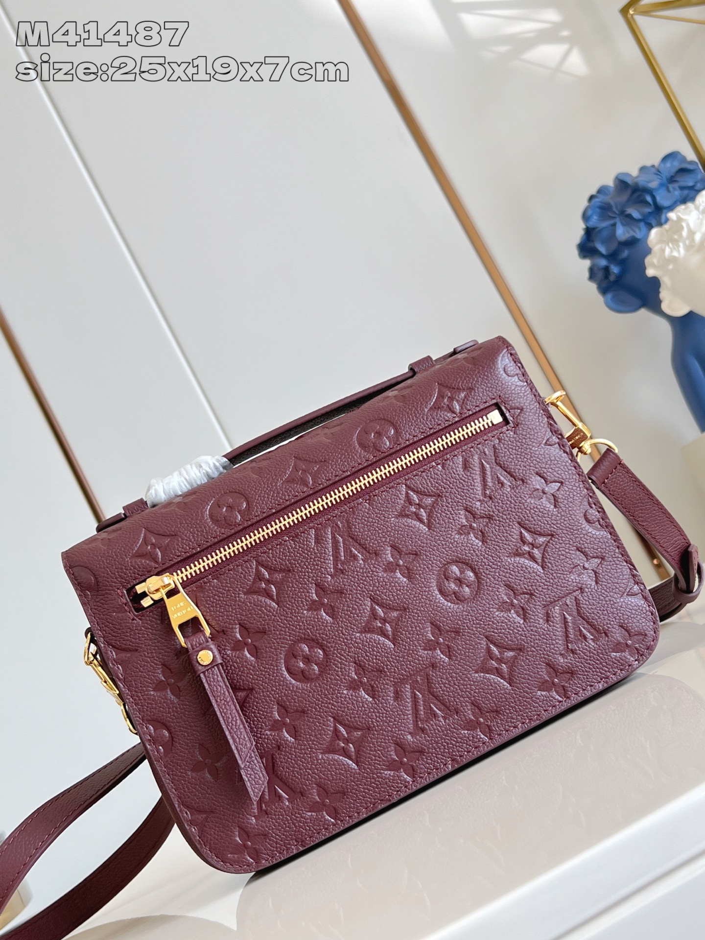 [TOP] Louis Vuitton LV Pochette Métis 25 x 19 x 7 cm-  Claret
